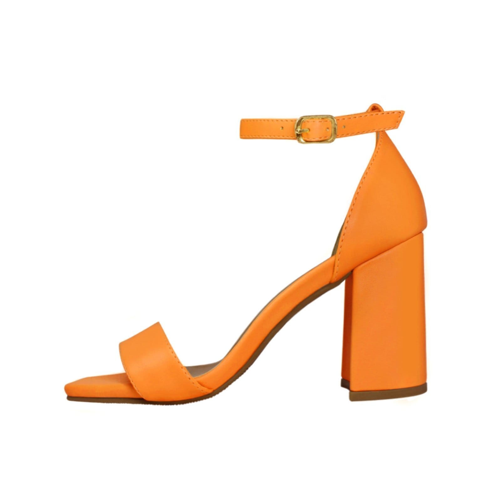 Vista 2 Sandália Salto Alto Grosso Luiza Sobreira Mod. 2132 Luiza Sobreira laranja