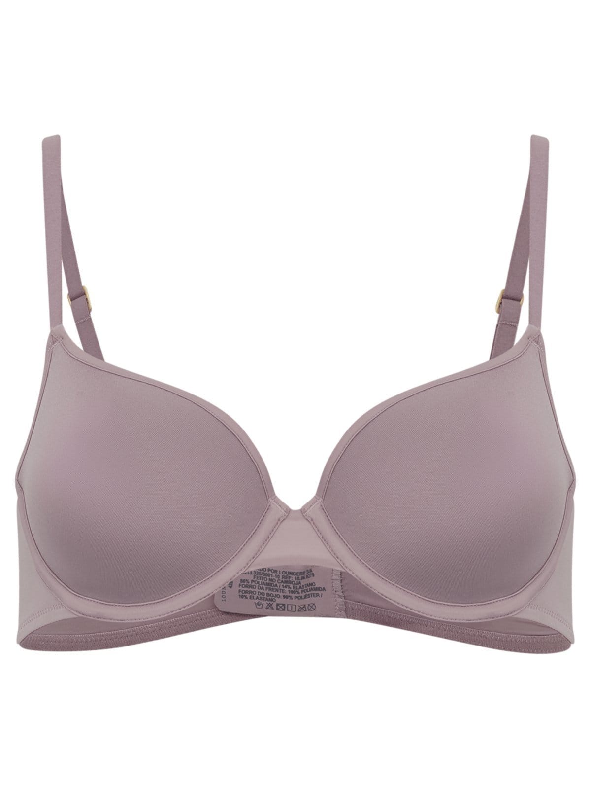 Vista principal Sutiã Cobertura Total Bojo Spacer Essentials Microf Quail Loungerie incolor