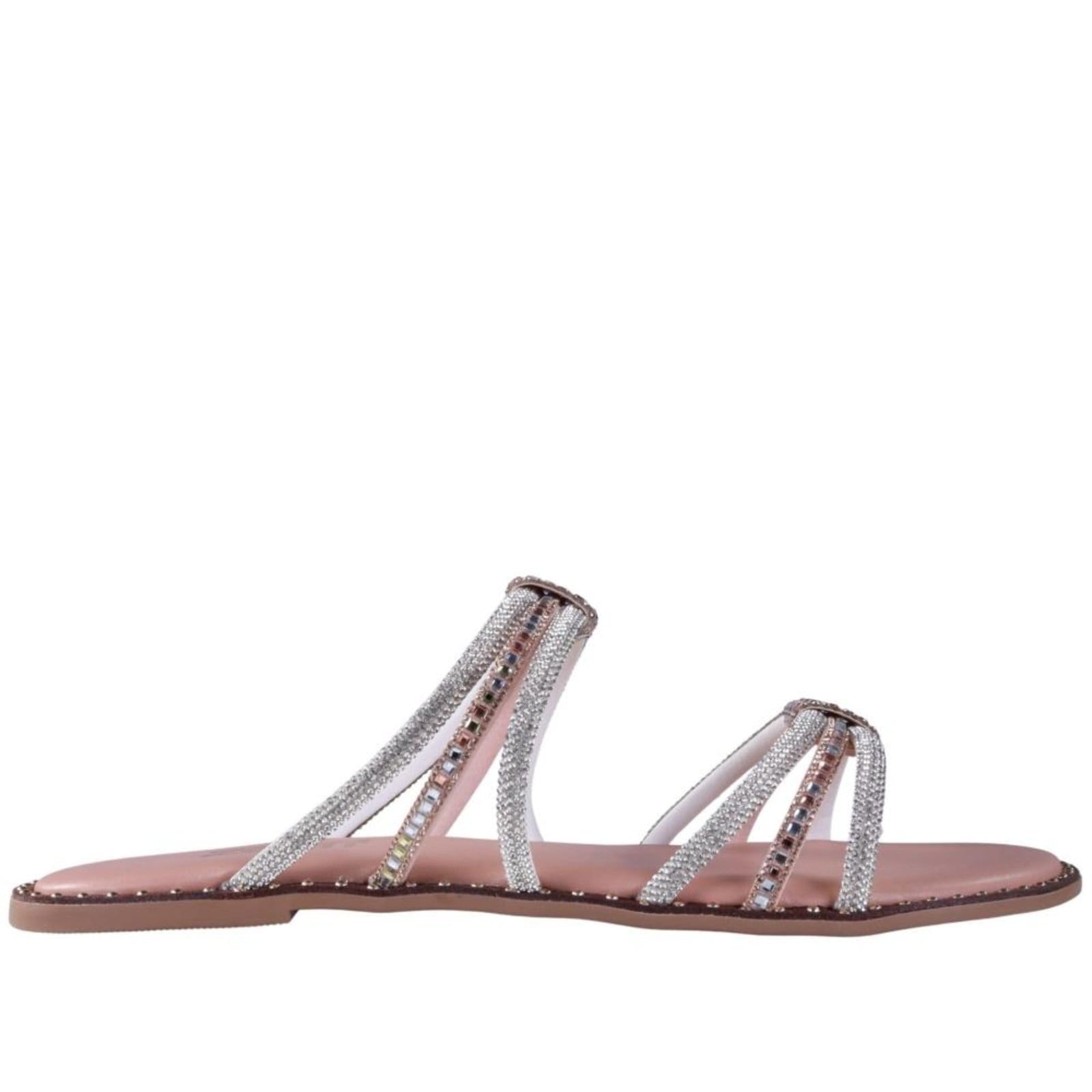 Sandália Rasteira Feminina Zariff Rrj-100 Nude Incolor