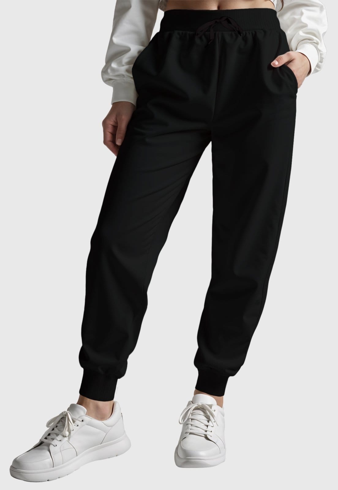 Kit 2 Calças Femininas Moletom Lisas Benellys Básicas Marinho e