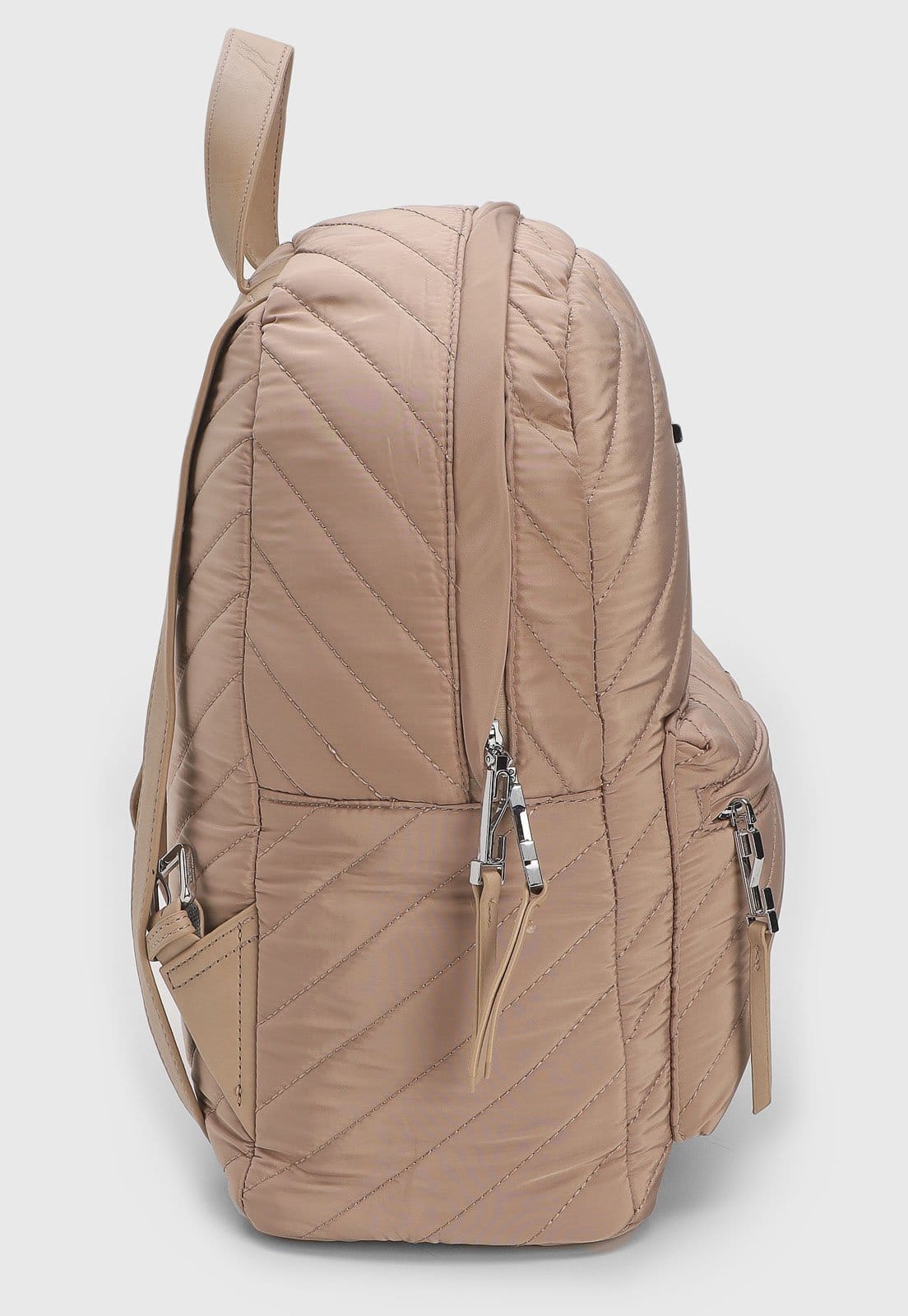 Vista 2 Mochila Feminina Santa Lolla Matelassê Santa Lolla nude