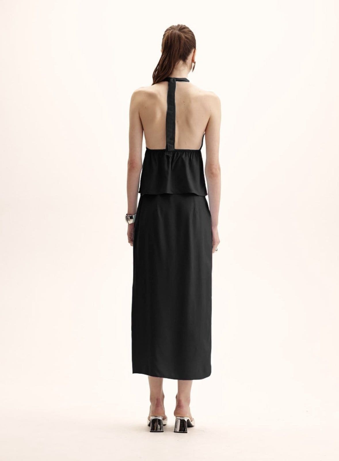 Vista 2 Saia Comfort Midi com Fenda Triton Triton preto