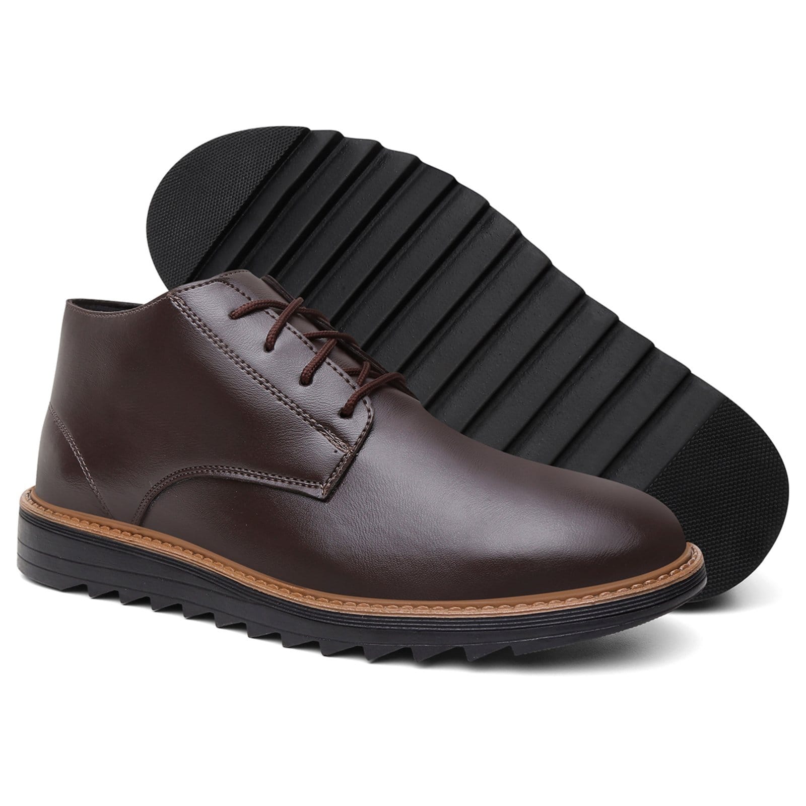 Bota Coturno Masculino Tratorado Moderno Derby Solado Robust