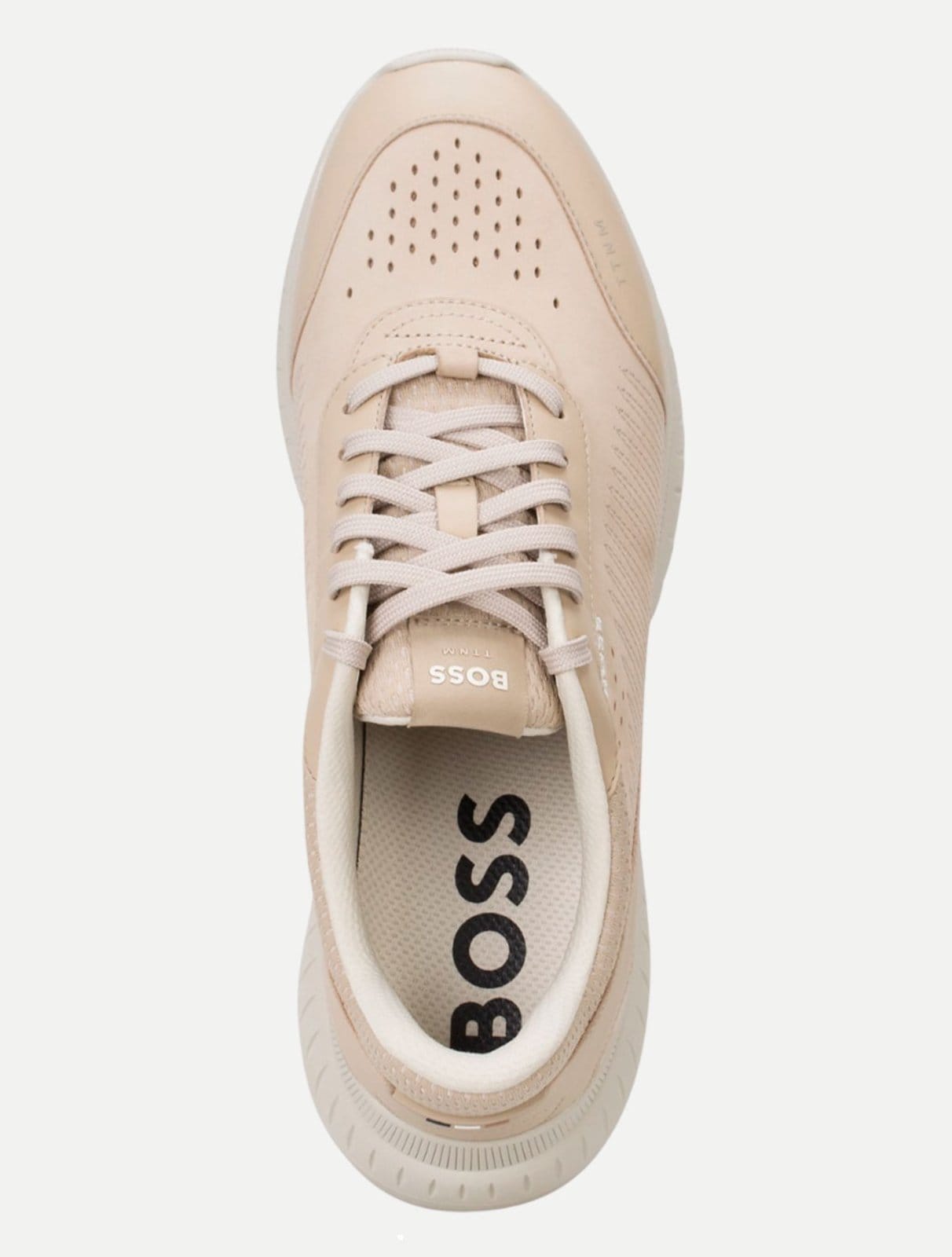 Vista 2 Tênis Hugo Boss Masculino Ttnm Light Runn Itnu Creme Hugo Boss bege