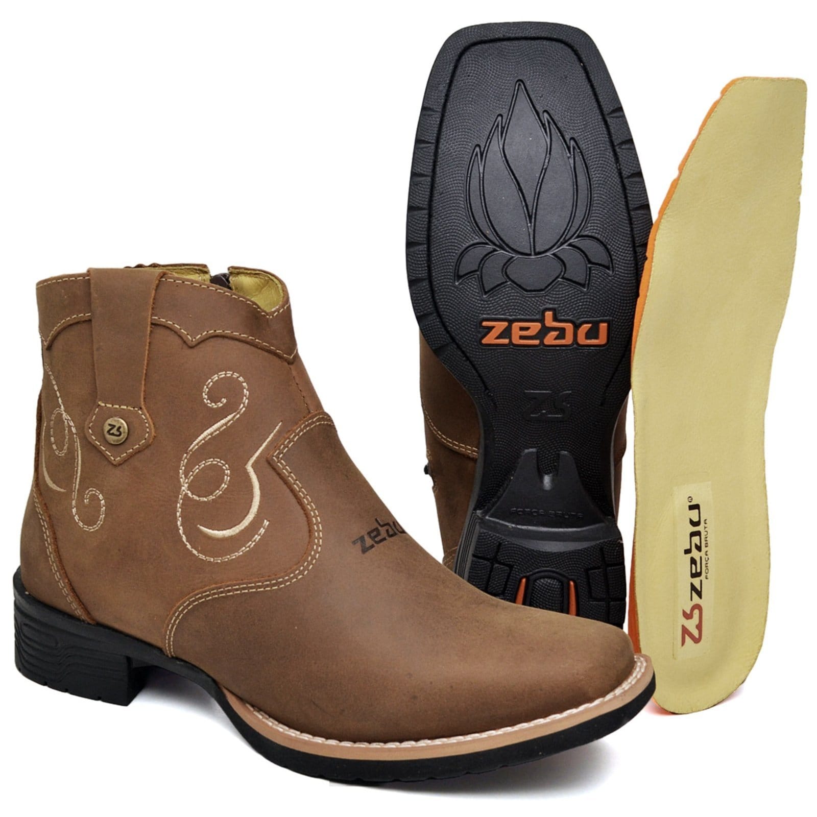 Bota Botina Zebu Sela Casual Original 71155