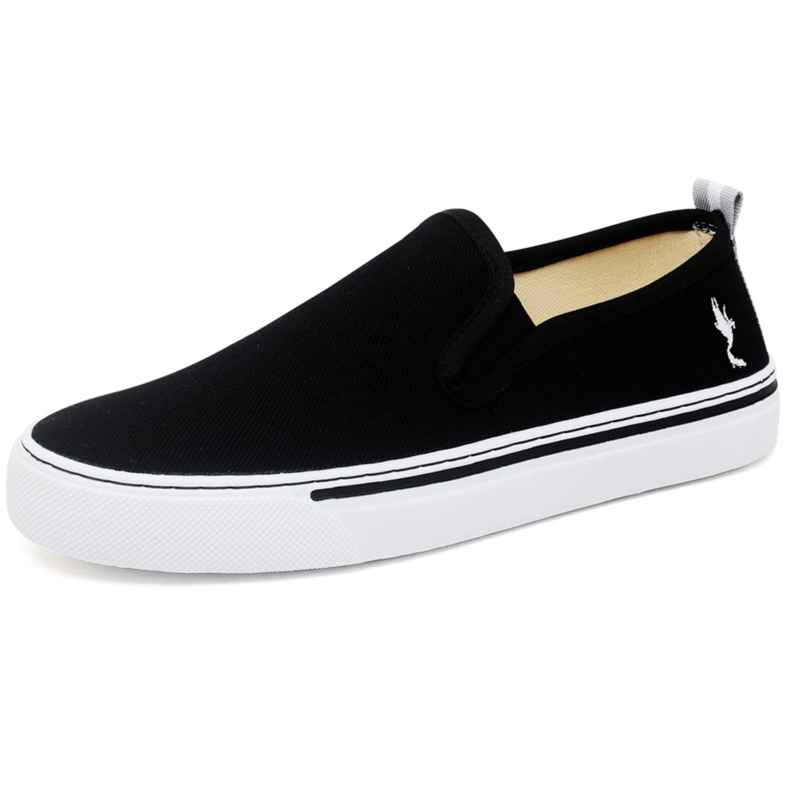 Vista 2 Tênis Slip On Feminino Polo Blu Preto Polo Blu preto blu