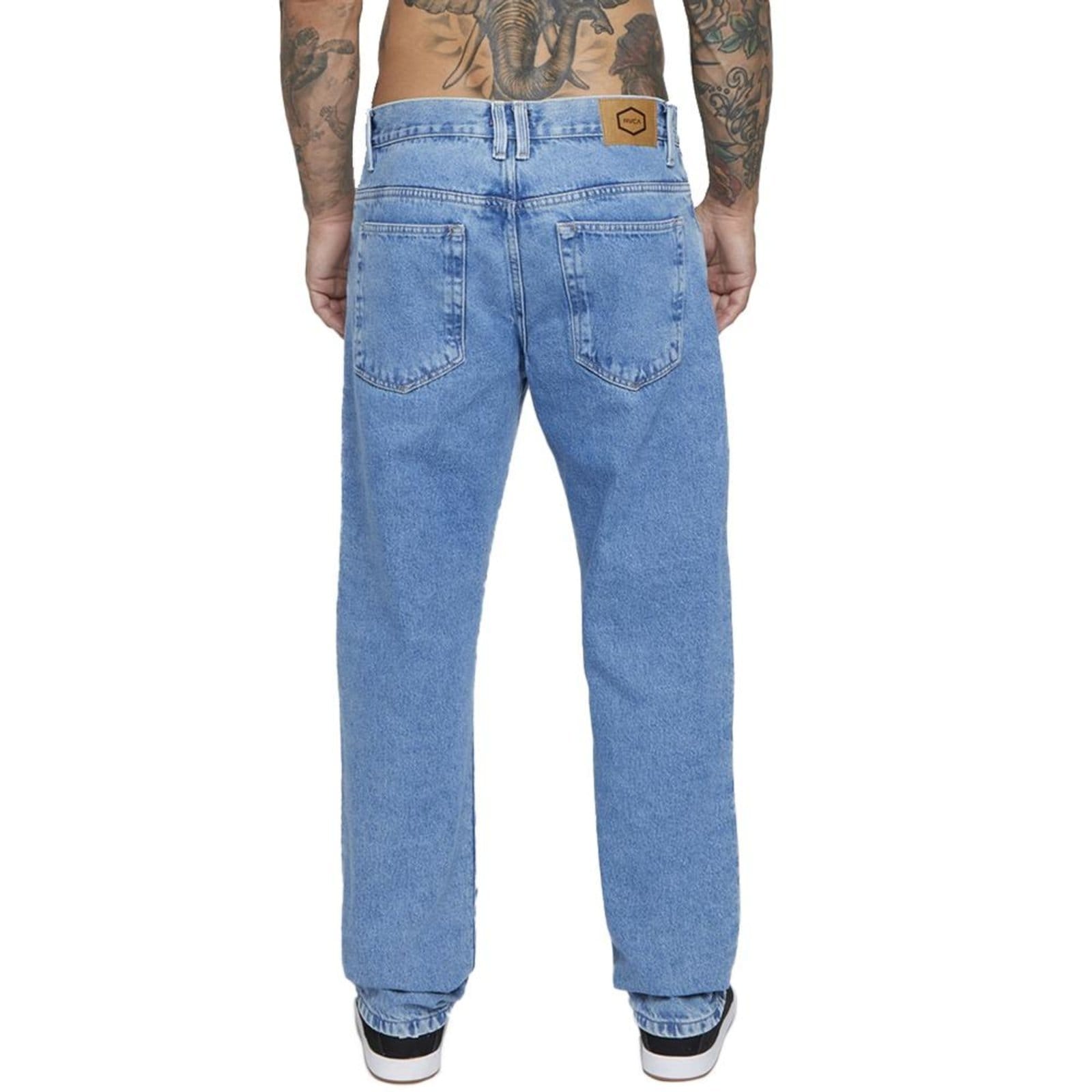 Vista 2 Calça Jeans RVCA Weekend Denim Blue Wash SM25 Masculina Azul RVCA azul denim
