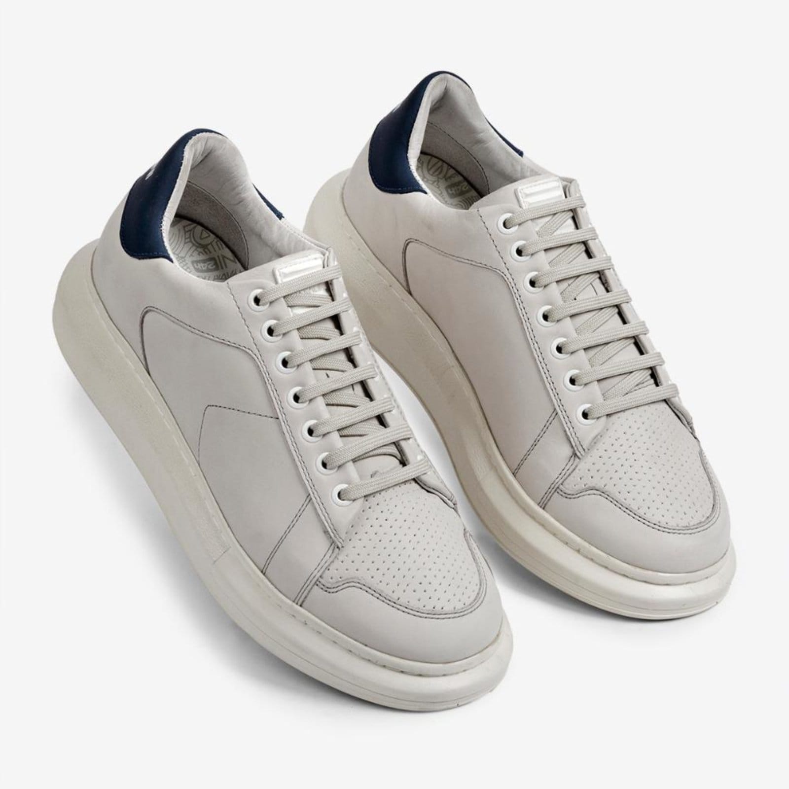 Vista 2 Tênis Couro Casual Ferracini Masculino Impulse 7613-570D FERRACINI branco