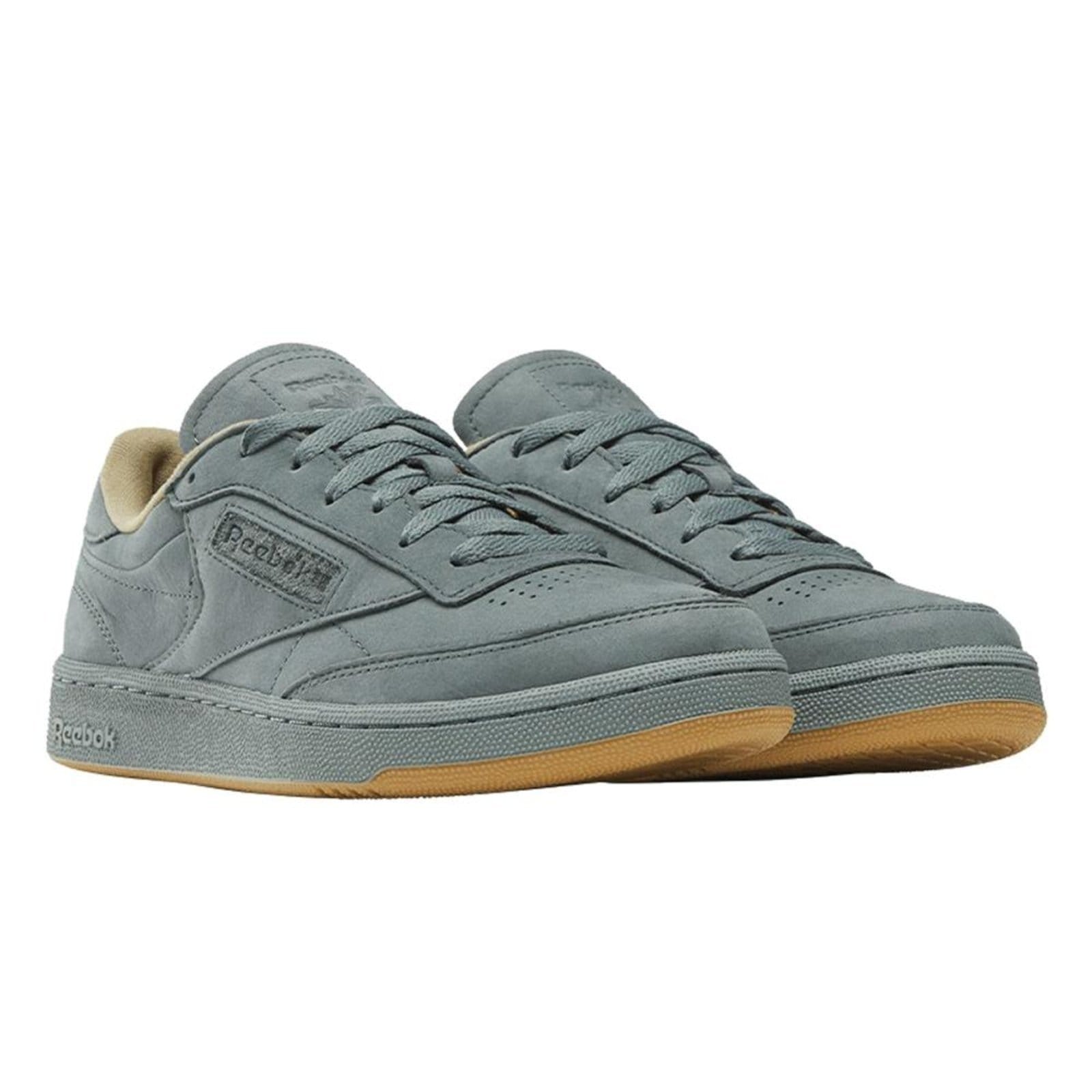 Vista 2 Tênis Reebok Club C Vintage 40TH Anniversary Fog/Fog/Brown Reebok grafite brown