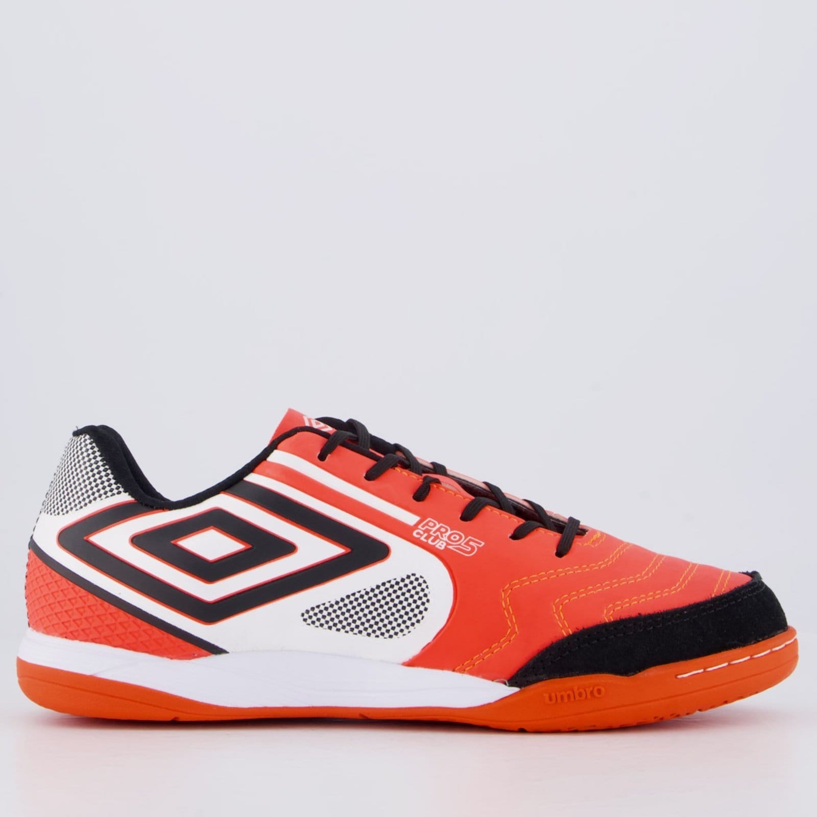 Chuteira Umbro Pro 5 Bump Club Futsal Coral