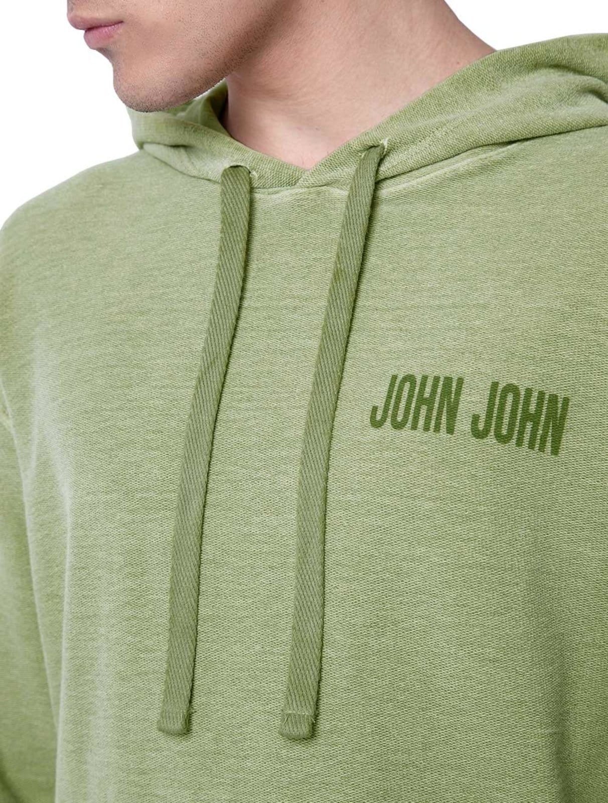 Vista 2 Moletom John John Masculino Stone Menta Claro John John verde