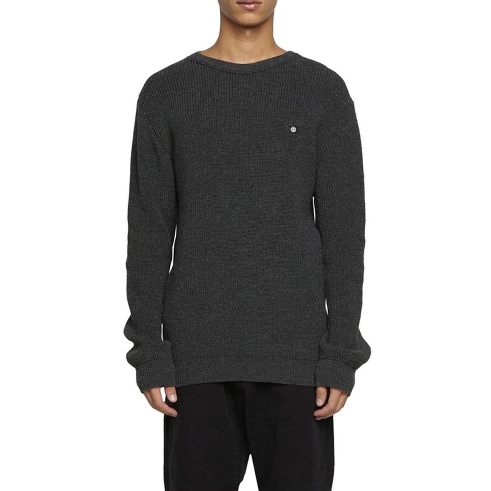 Tricot Element Careca Mini Crew WT24 Cinza Escuro Mescla