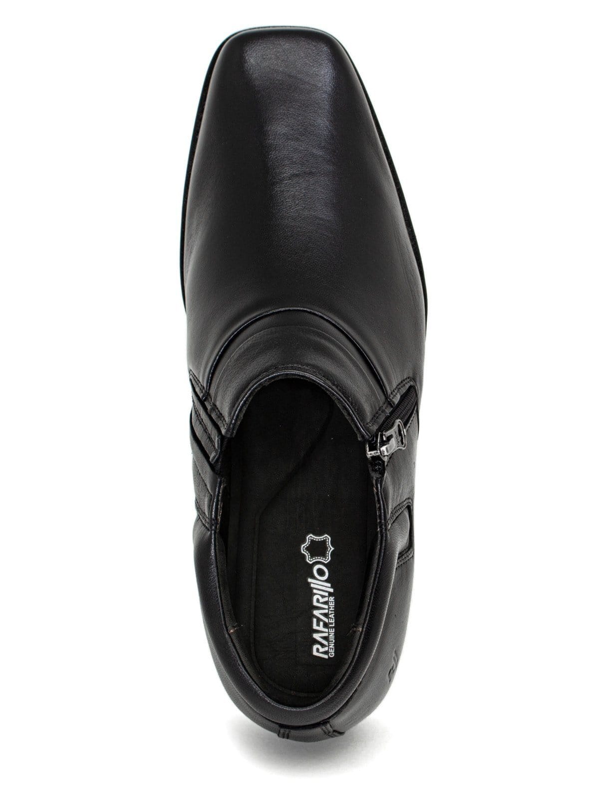 Vista 2 Bota Social Rafarillo Way Couro Legítimo Salto Carrapeta Rafarillo preto