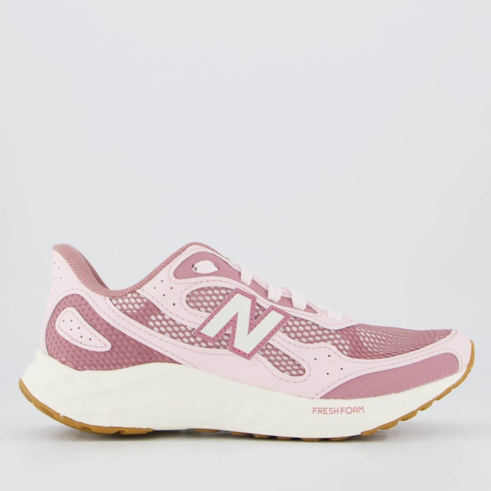 Vista principal Tênis New Balance Fresh Foam Arishi V4 Feminino Claro New Balance rosa