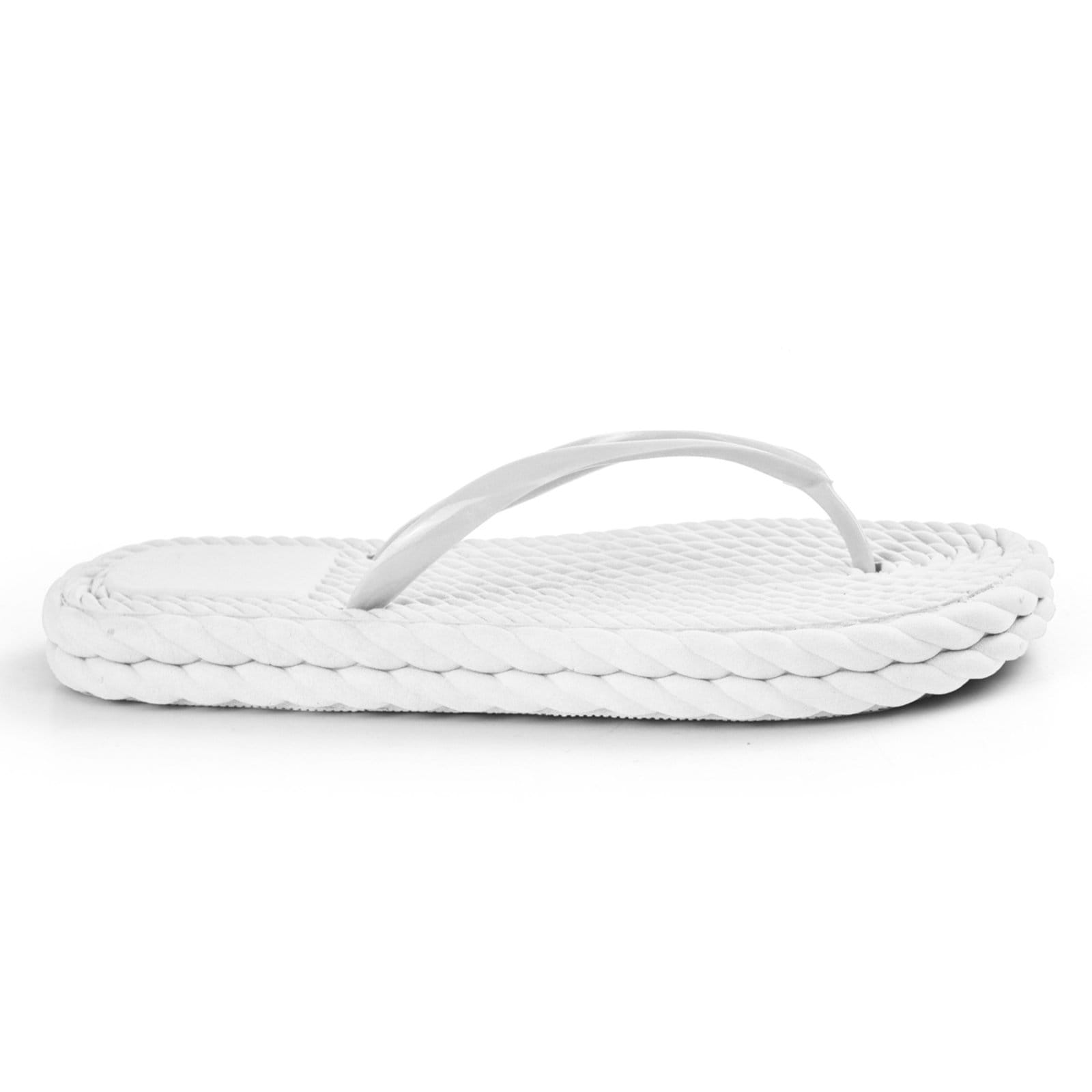 Chinelo Feminino Nuvem Flat Rasteirinha Anatômica Ortopédico Off-White