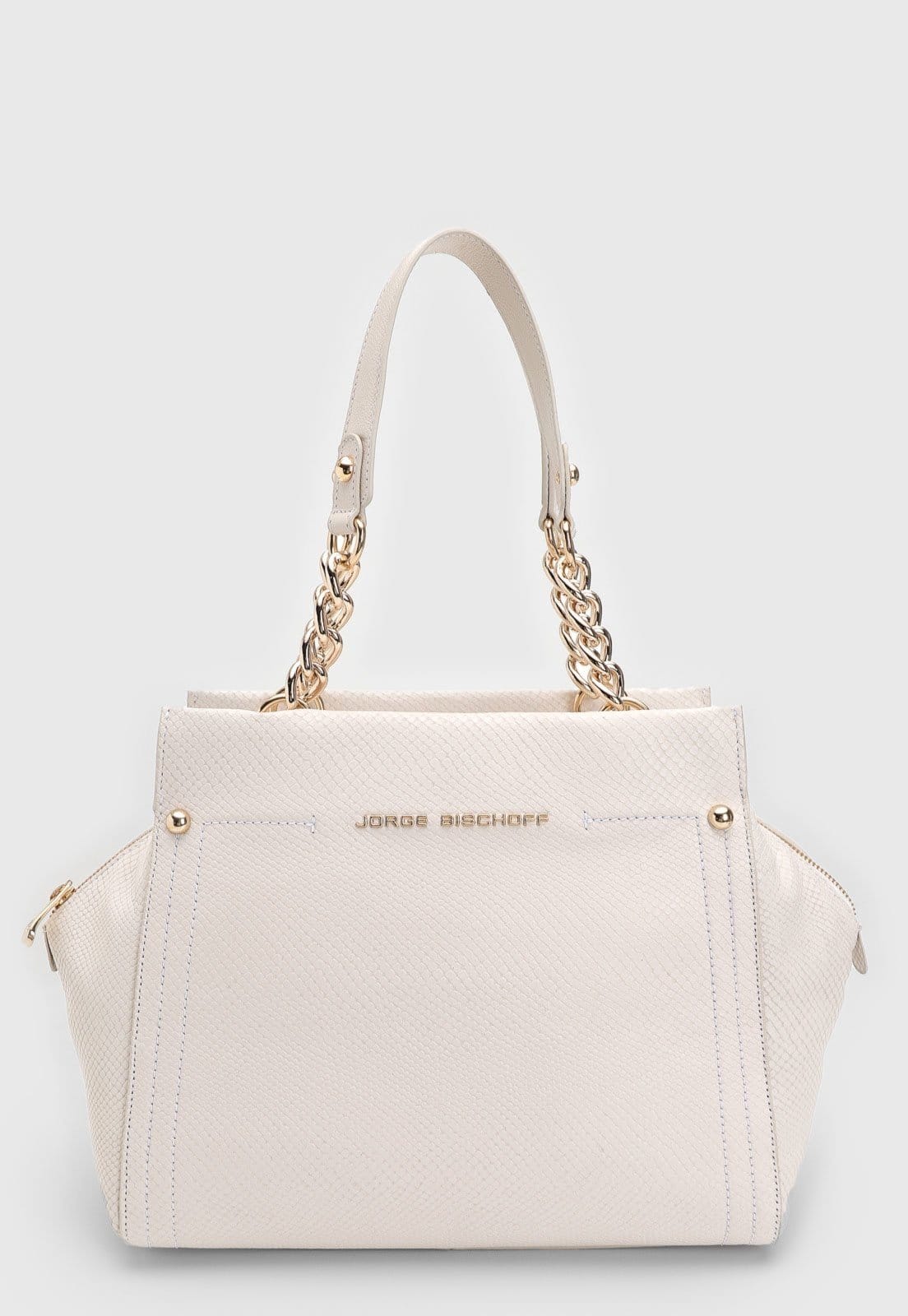 Vista 2 Bolsa Jorge Bischoff Corrente Off-White Jorge Bischoff off-white white