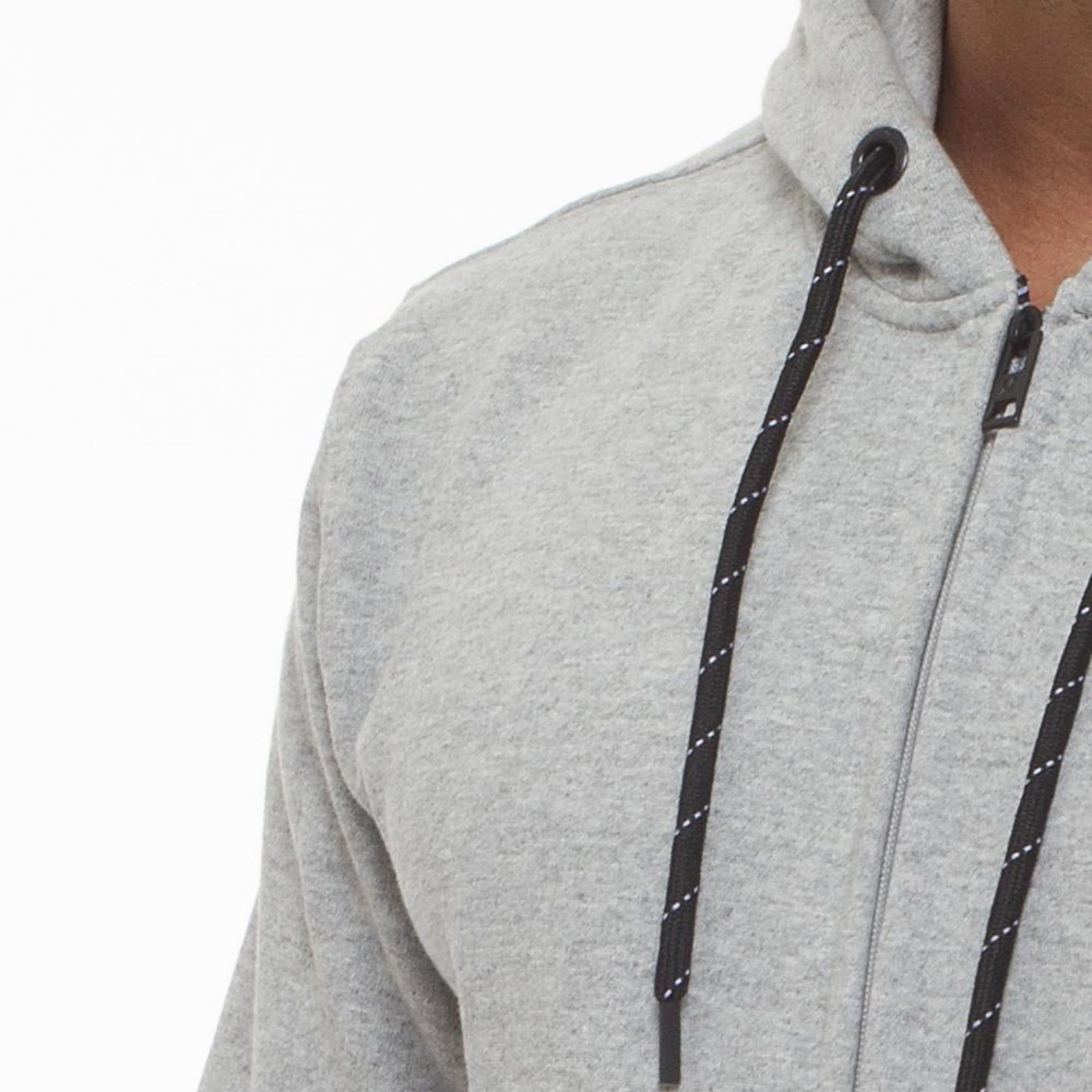 Vista 2 Moletom Hurley Aberto Circle Icon Oversize WT23 Mescla hurley cinza