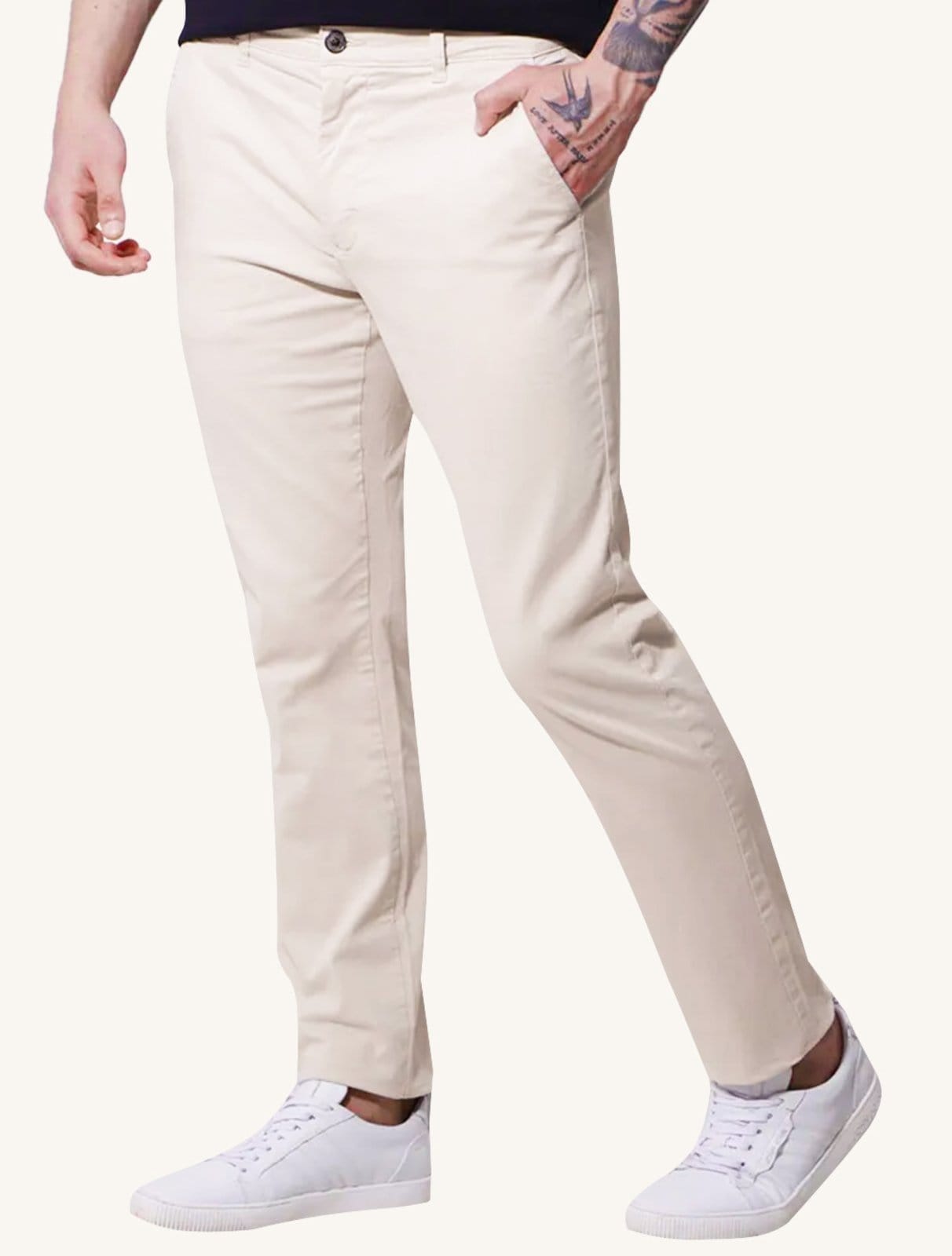 Calça Tommy Hilfiger Masculina de Sarja Brooklyn Areia