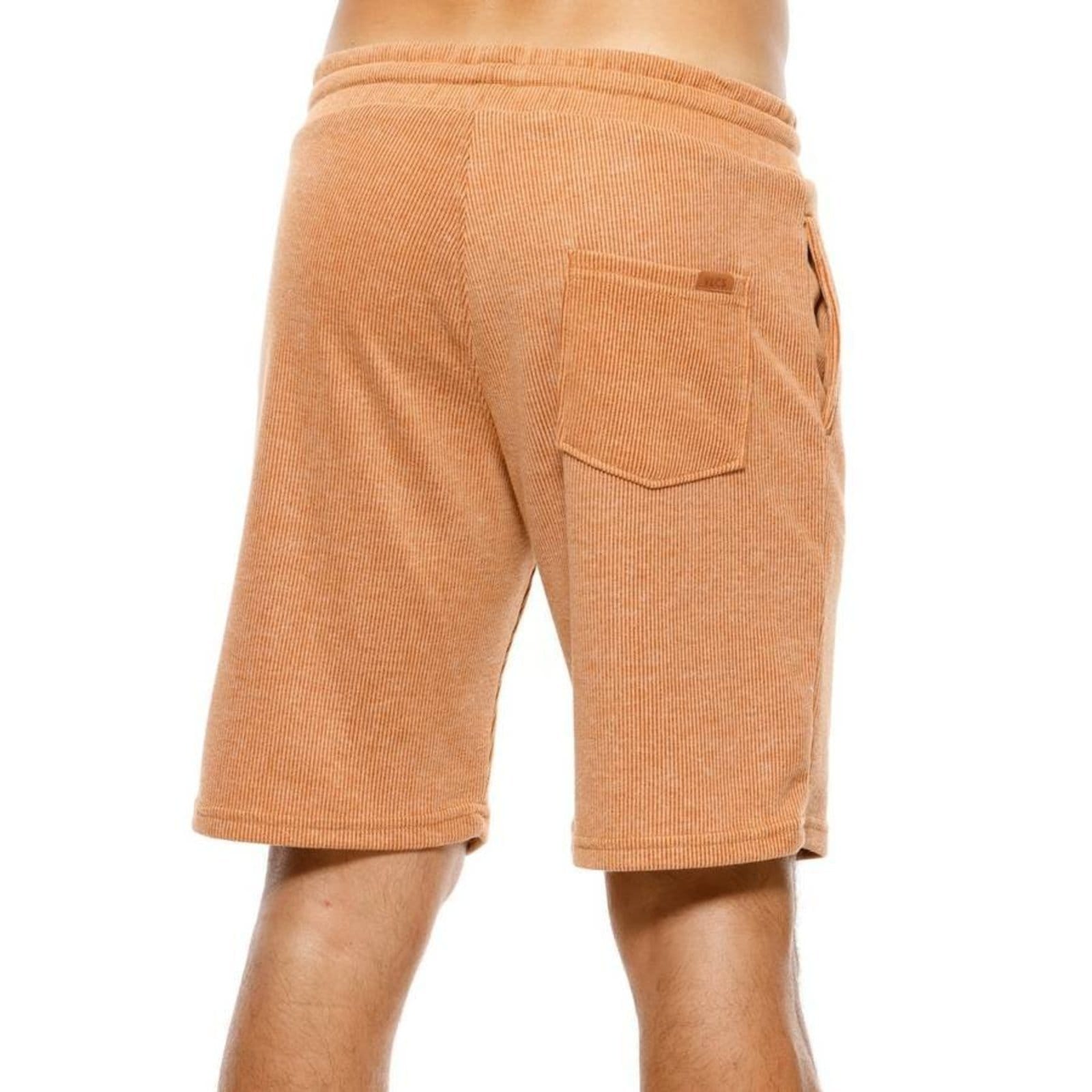 Vista 2 Bermuda Moletinho Masculina Relax VLCS VLCS VIOLAÇÕES marrom