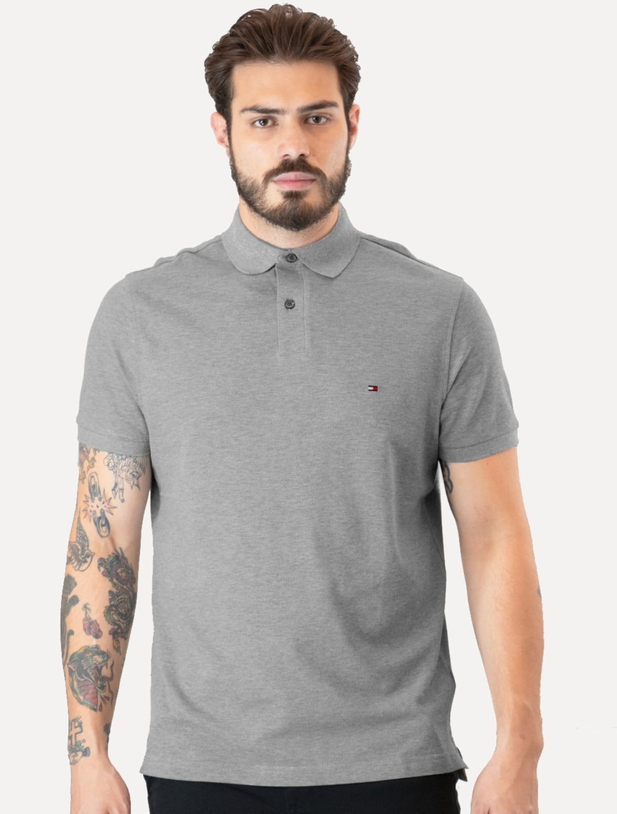 Polo Tommy Hilfiger Masculina Regular 1985 Mescla