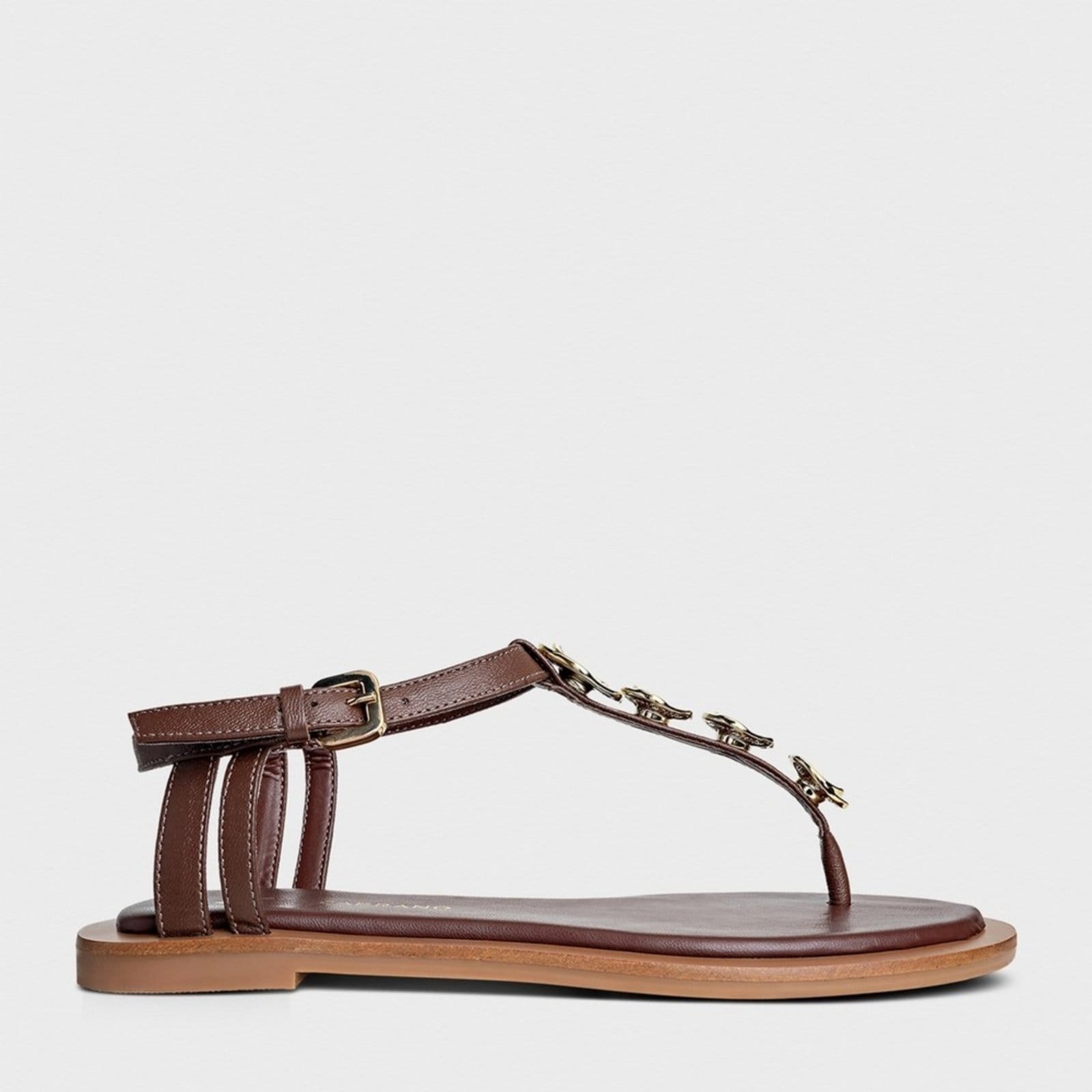 Rasteira Coin Couro Carrano 676026