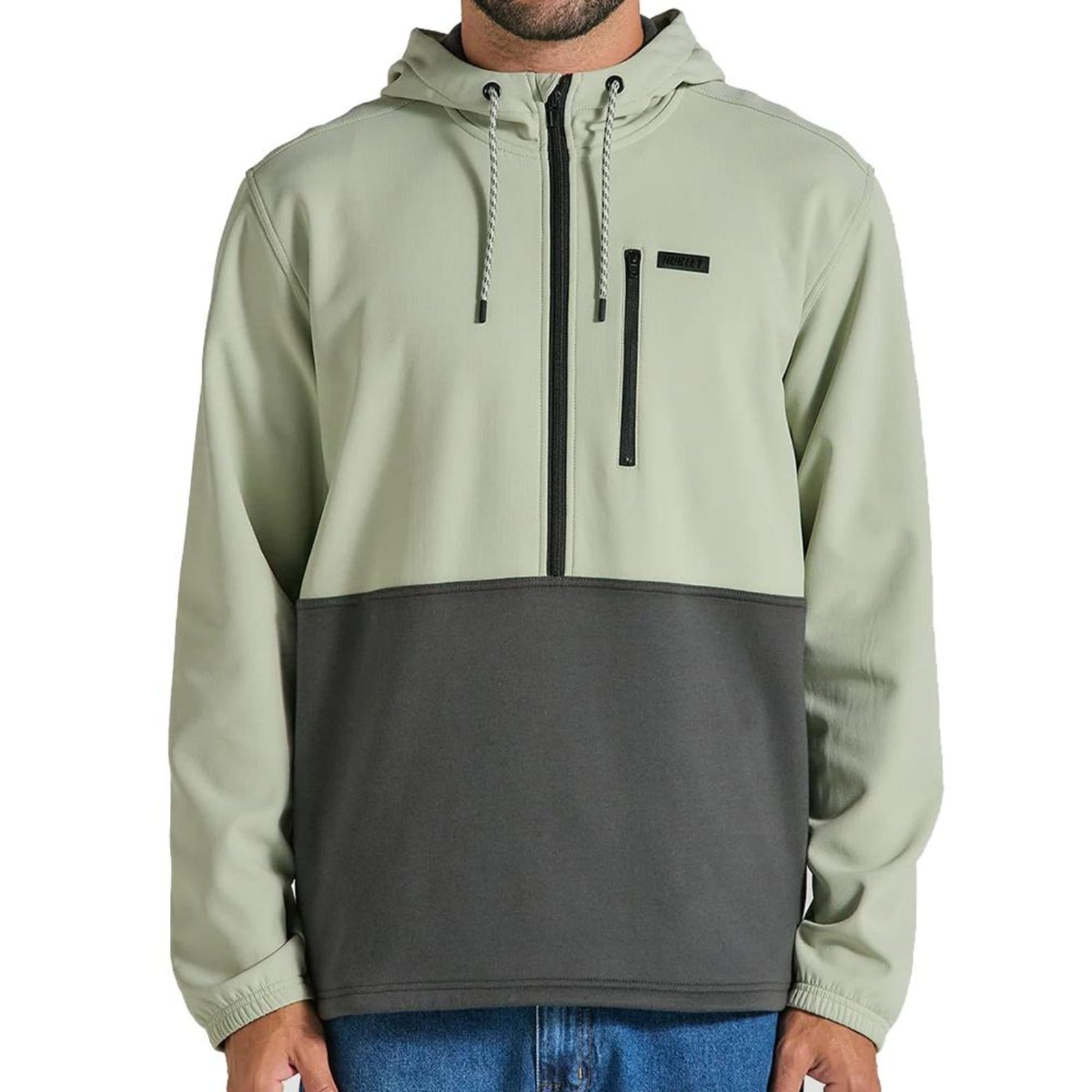 Blusa Hurley Especial Surplus Heat 1/2 Zip Heat WT25 Menta