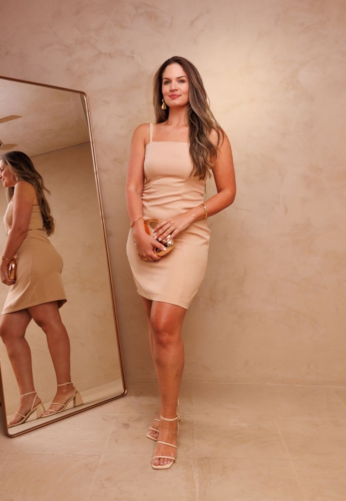 Vestido Reto Clássico Secretária Alcinha Alfaiatária