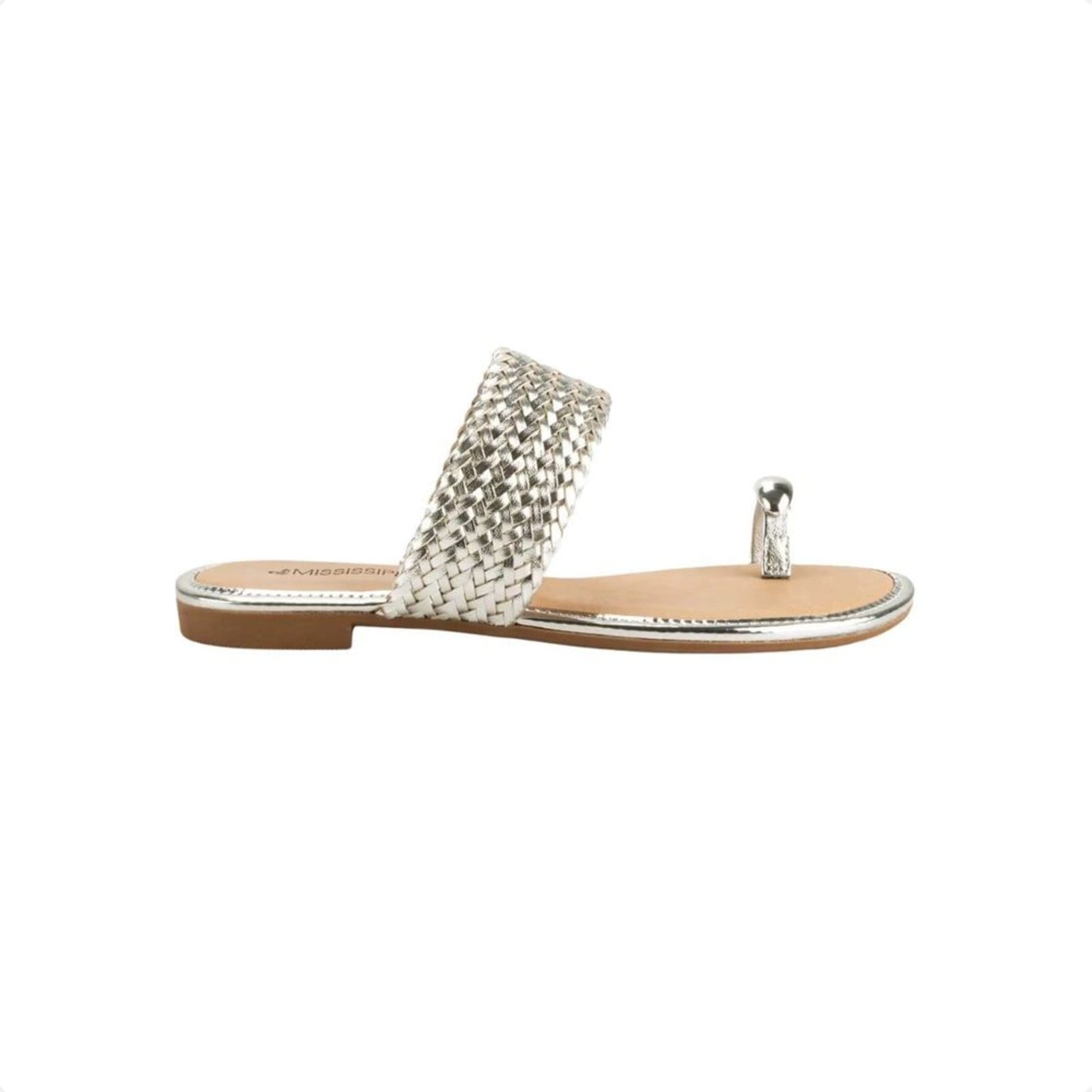 Tamanco Rasteiro Slide Mississipi Metalizado