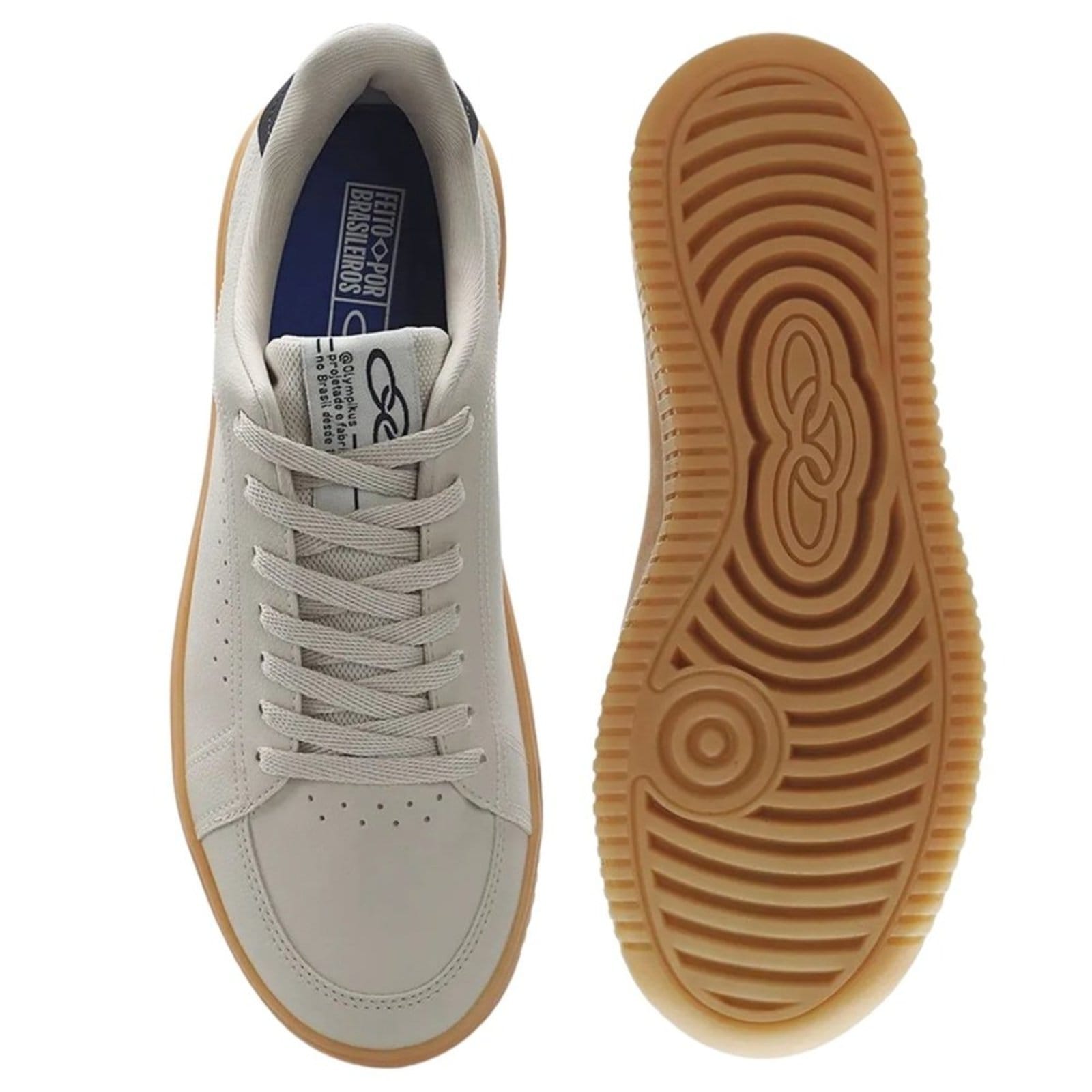 Vista 2 TÊNIS OLYMPIKUS EROS MASCULINO Olympikus OLYMPIKUS bege