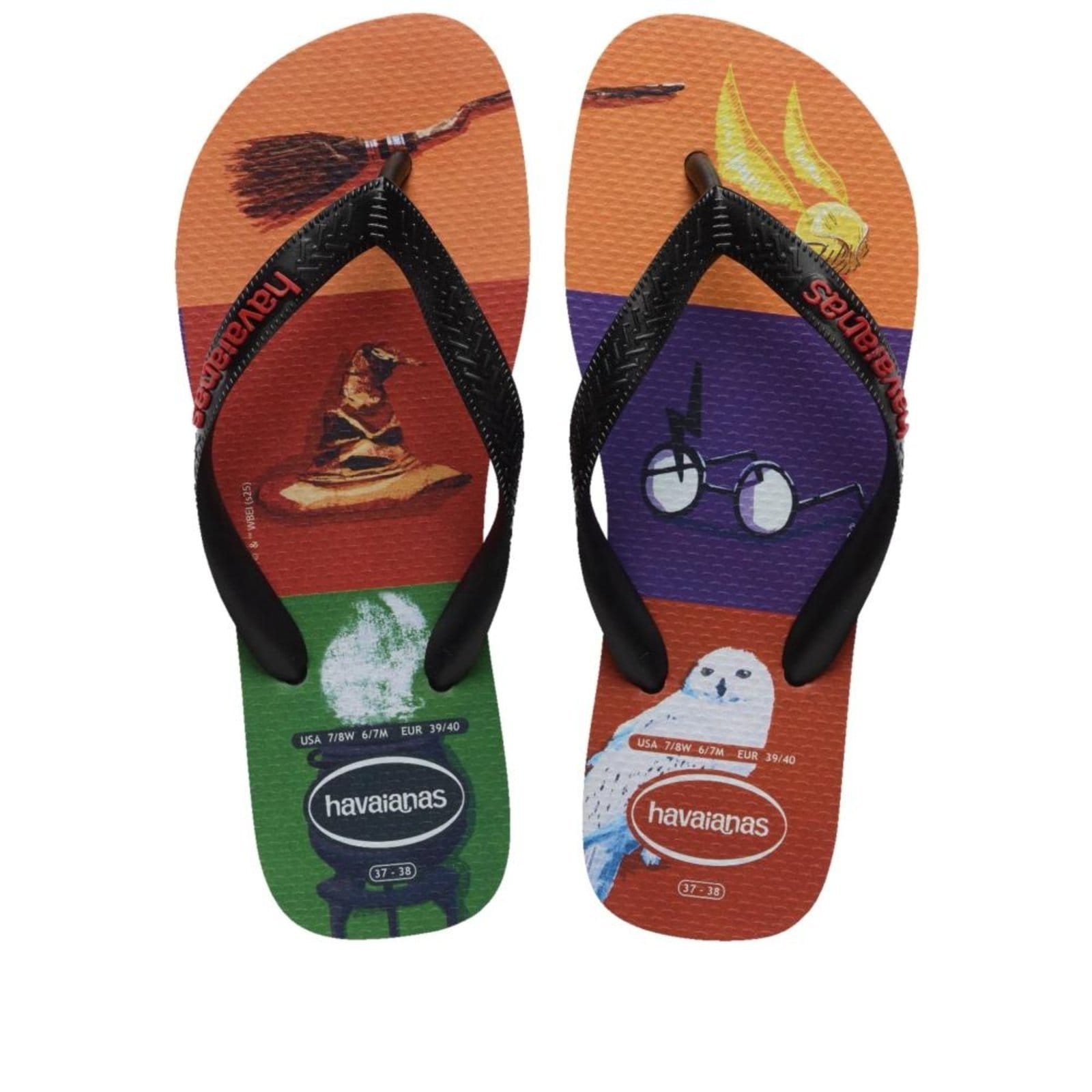 Chinelo Masculino Havaianas Harry Potter Preto