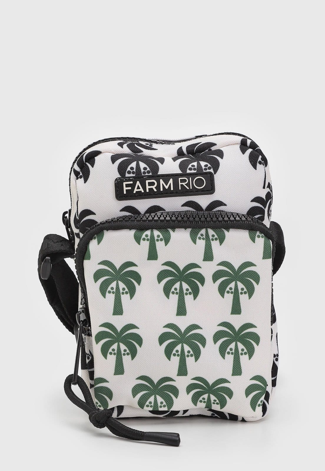 Bolsa Pequena Feminina FARM Da Gema Coqueiro Estampada Branca