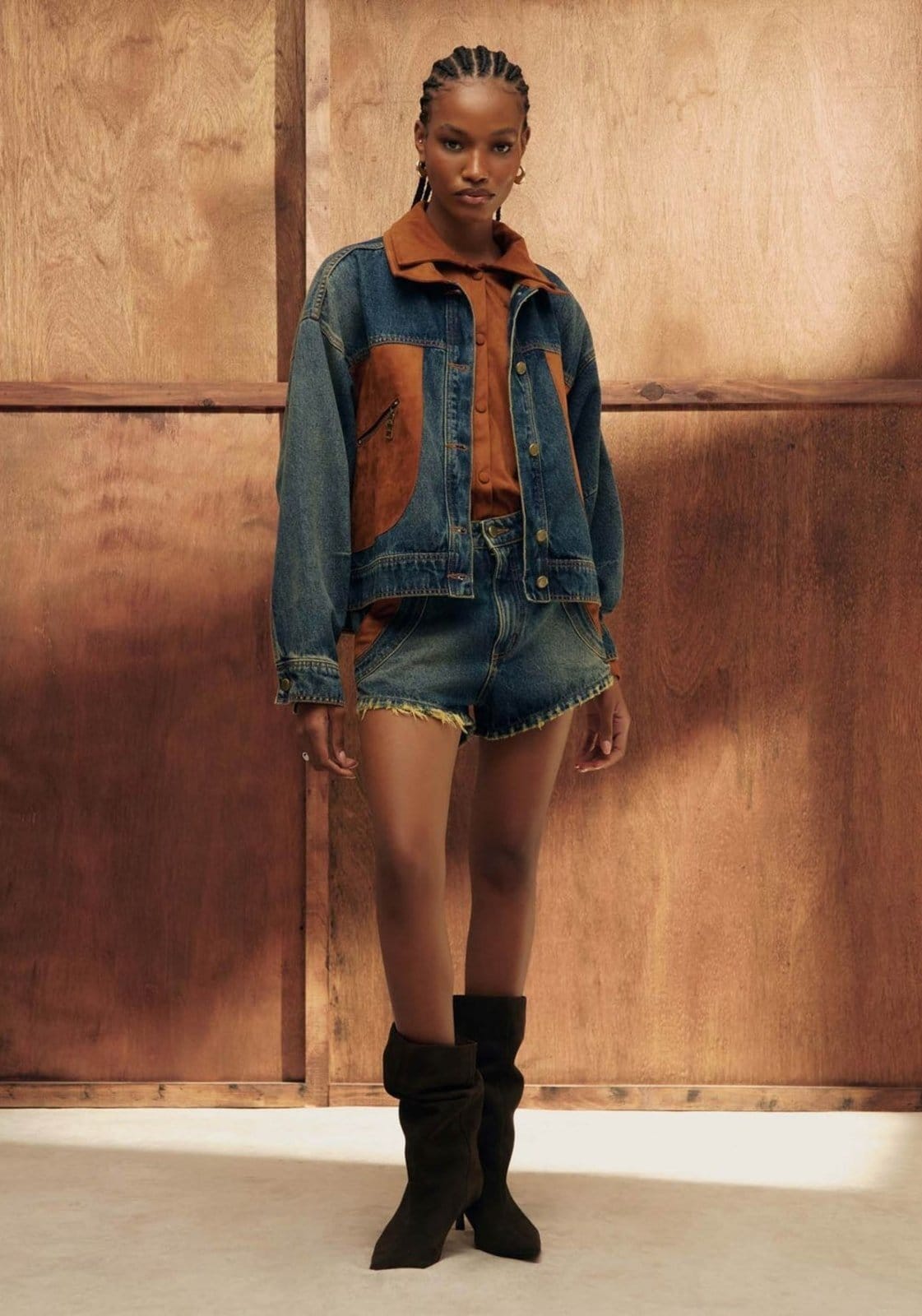 Short Jeans Grandfather Cintura Média