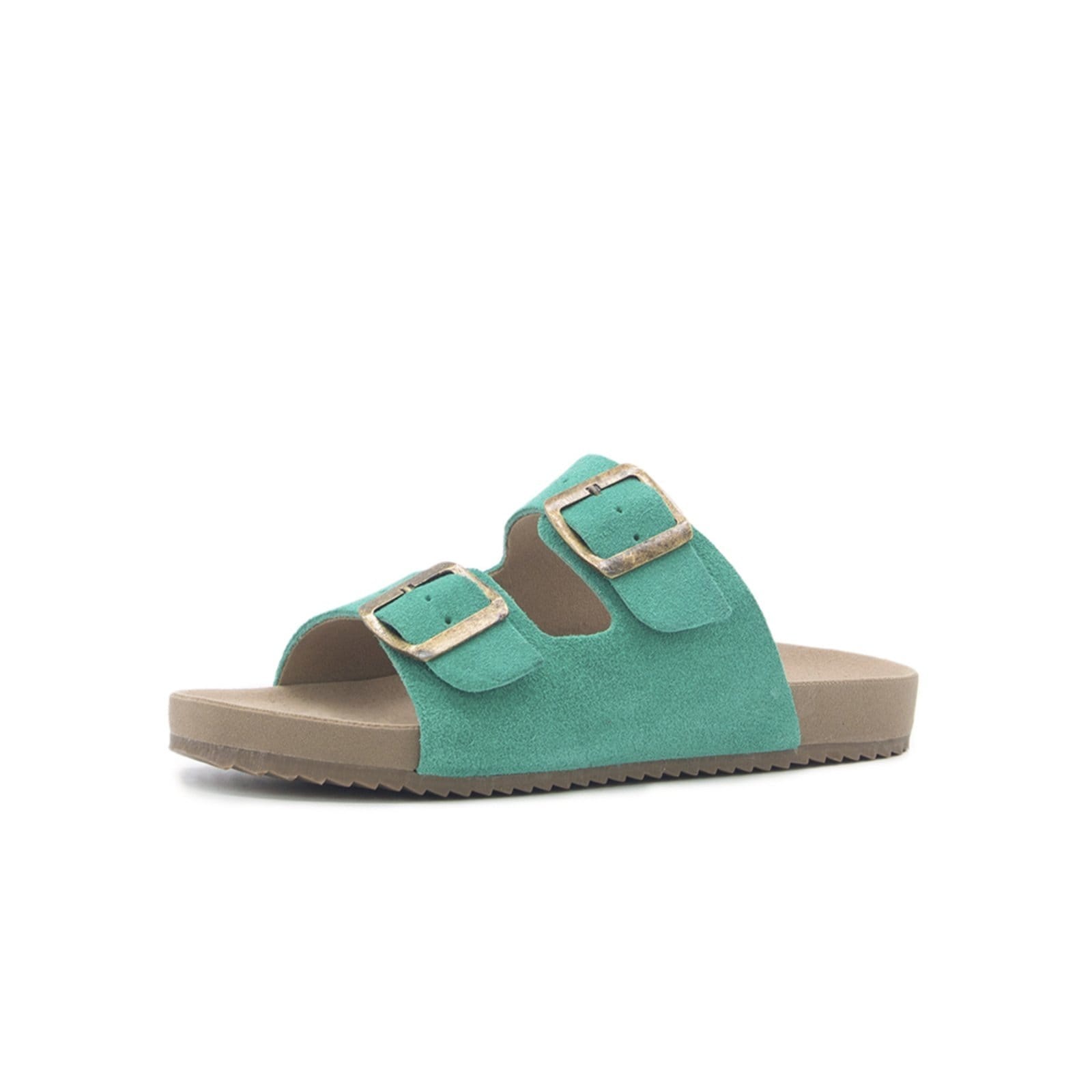 Papete Rasteira Sandalia Couro Agua