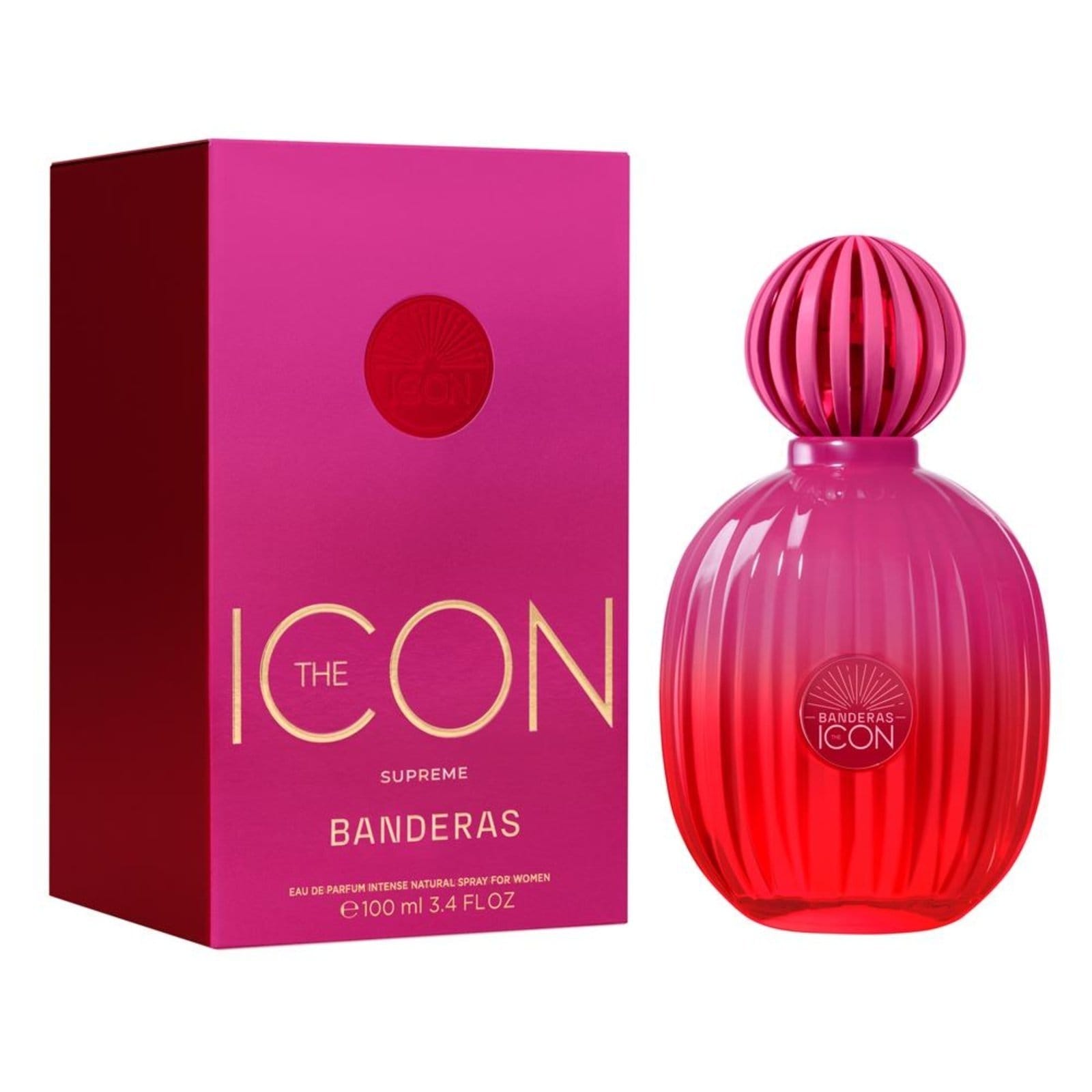 Vista 2 Banderas The Icon Woman Supre Intense Eau de Parfum Fem. 100ml Banderas incolor