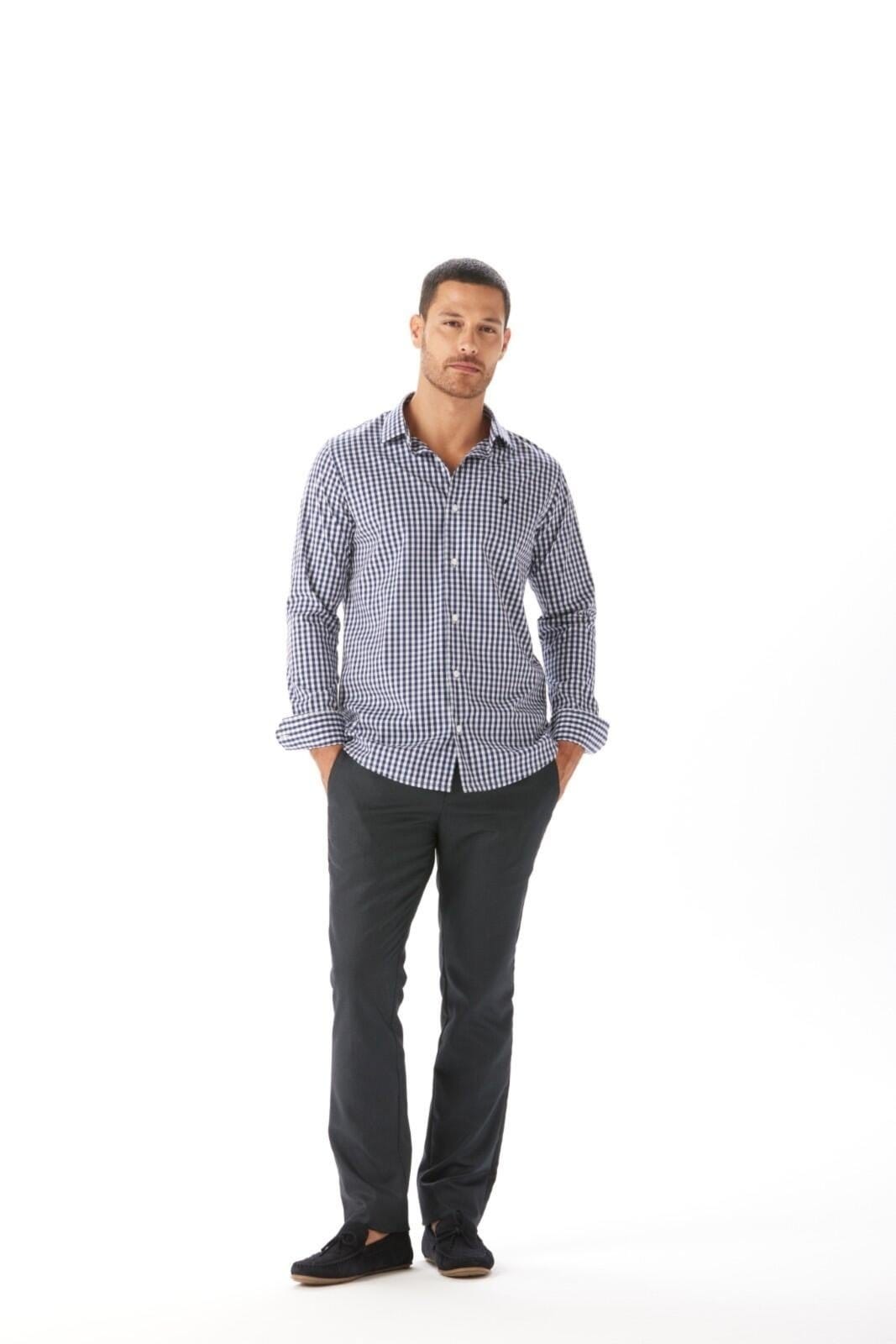 Camisa Slim Traymon Marinho