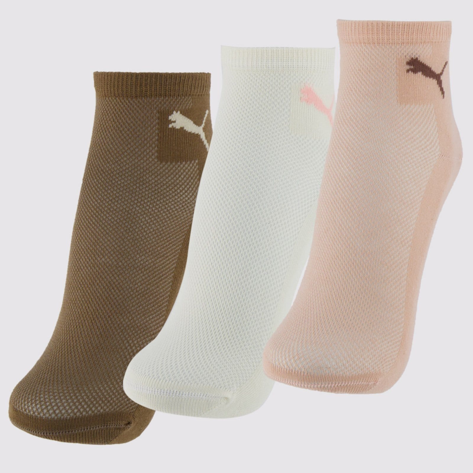 Kit Meia Puma 3 Pares Cano Médio Feminina e M