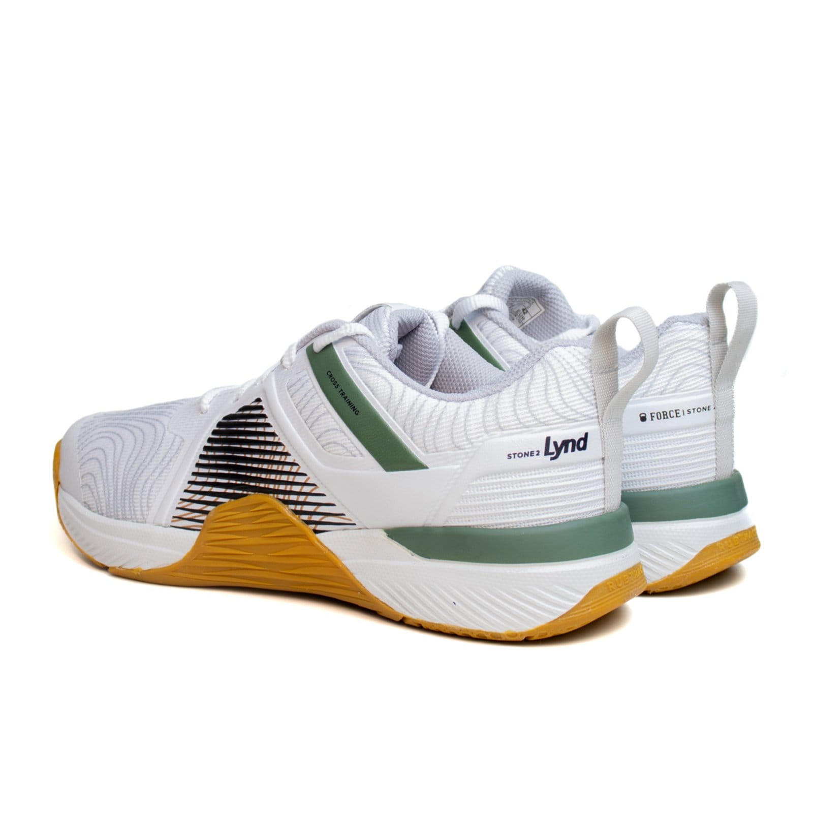 Vista 2 Tênis Lynd Stone 2 Masculino VerdeMilitar/Preto Lynd branco