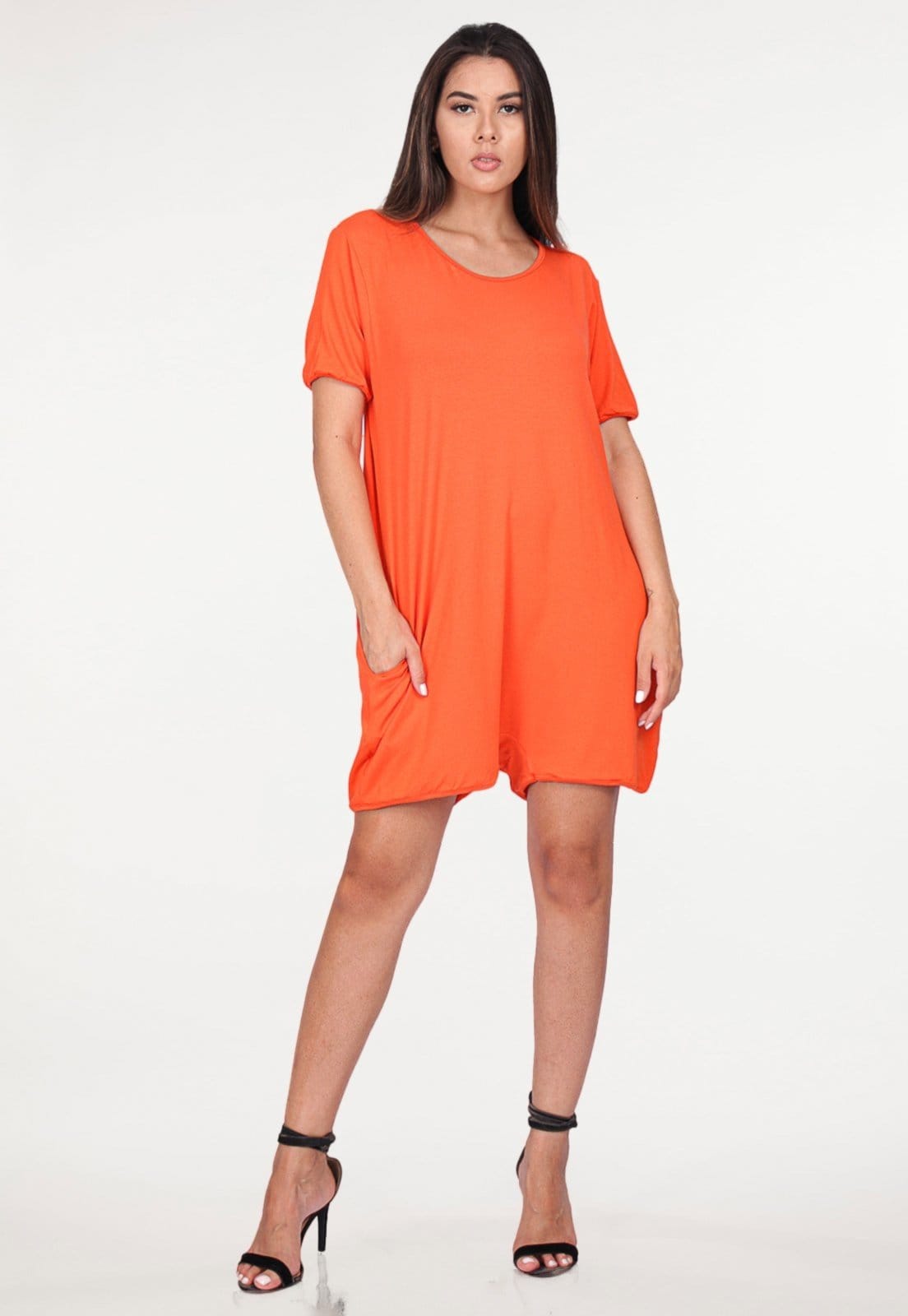 Vista 2 Macaquinho Saruel Amazonia Vital Malha com Manga Amazonia Vital laranja