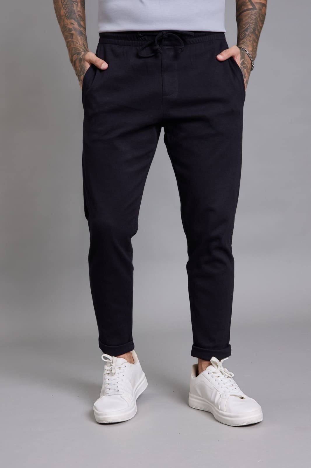 Calça Moletom Masculina Maleável Com Barra Dobrada Dialogo