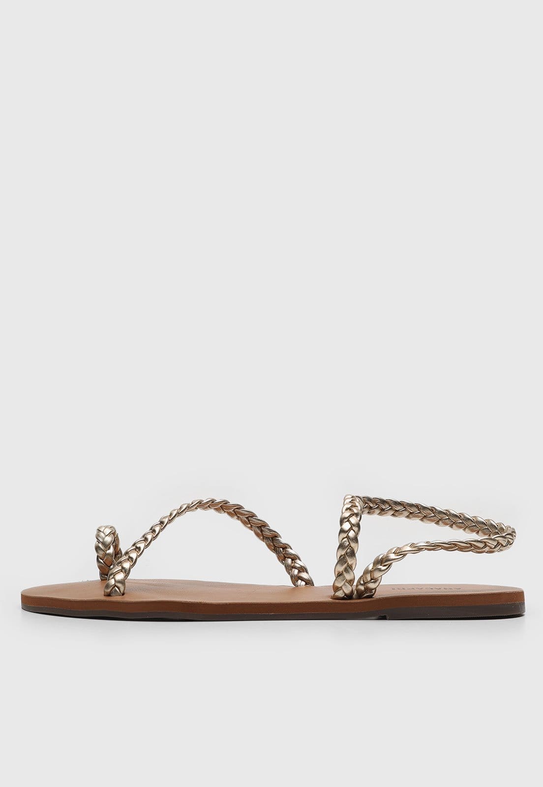 Rasteirinha Anacapri Metalizado Dourada