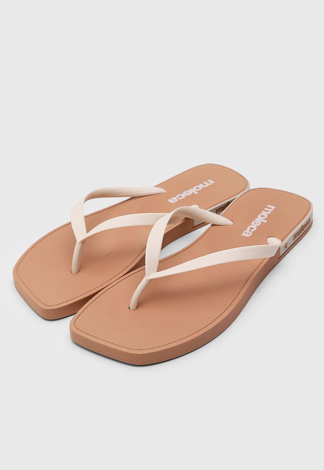 Vista 2 Chinelo Feminino Moleca Dedo Off-White MOLECA off-white white