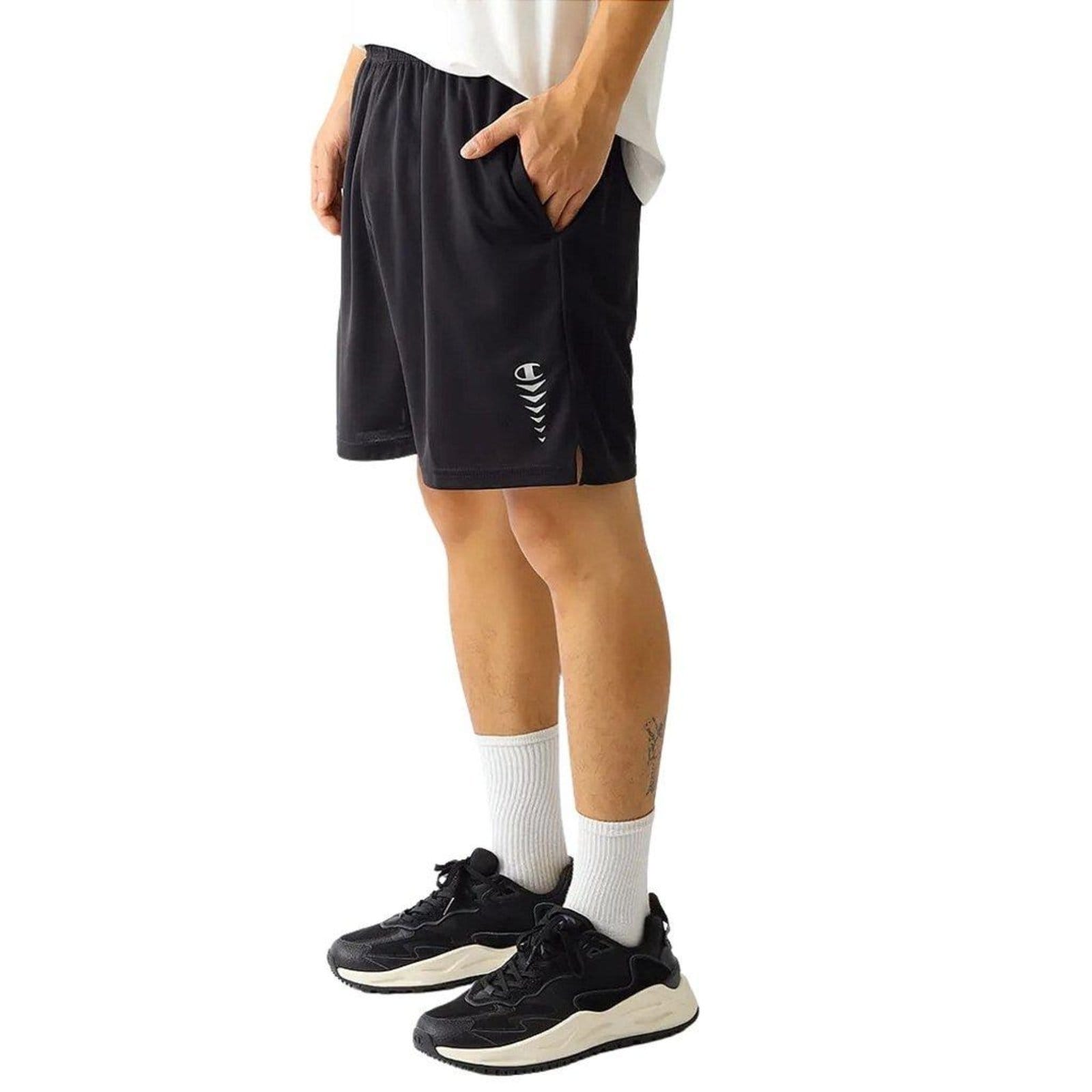 Vista 2 Bermuda Champion Hel Malha Solid Champion preto