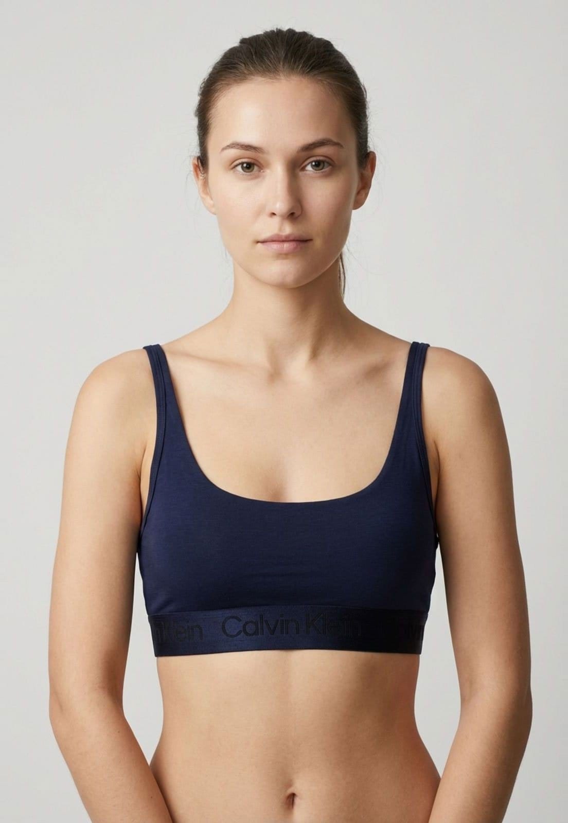 Top Feminino Calvin Klein Underwear Pima Cotton Azul-Marinho