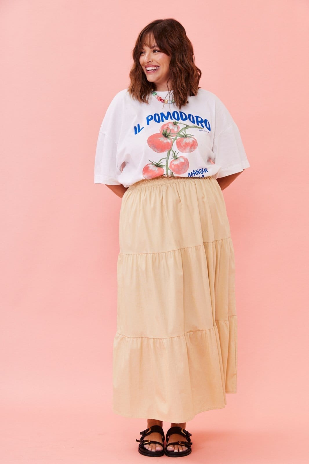 Vista 2 Saia In Love Michele In Love amarelo