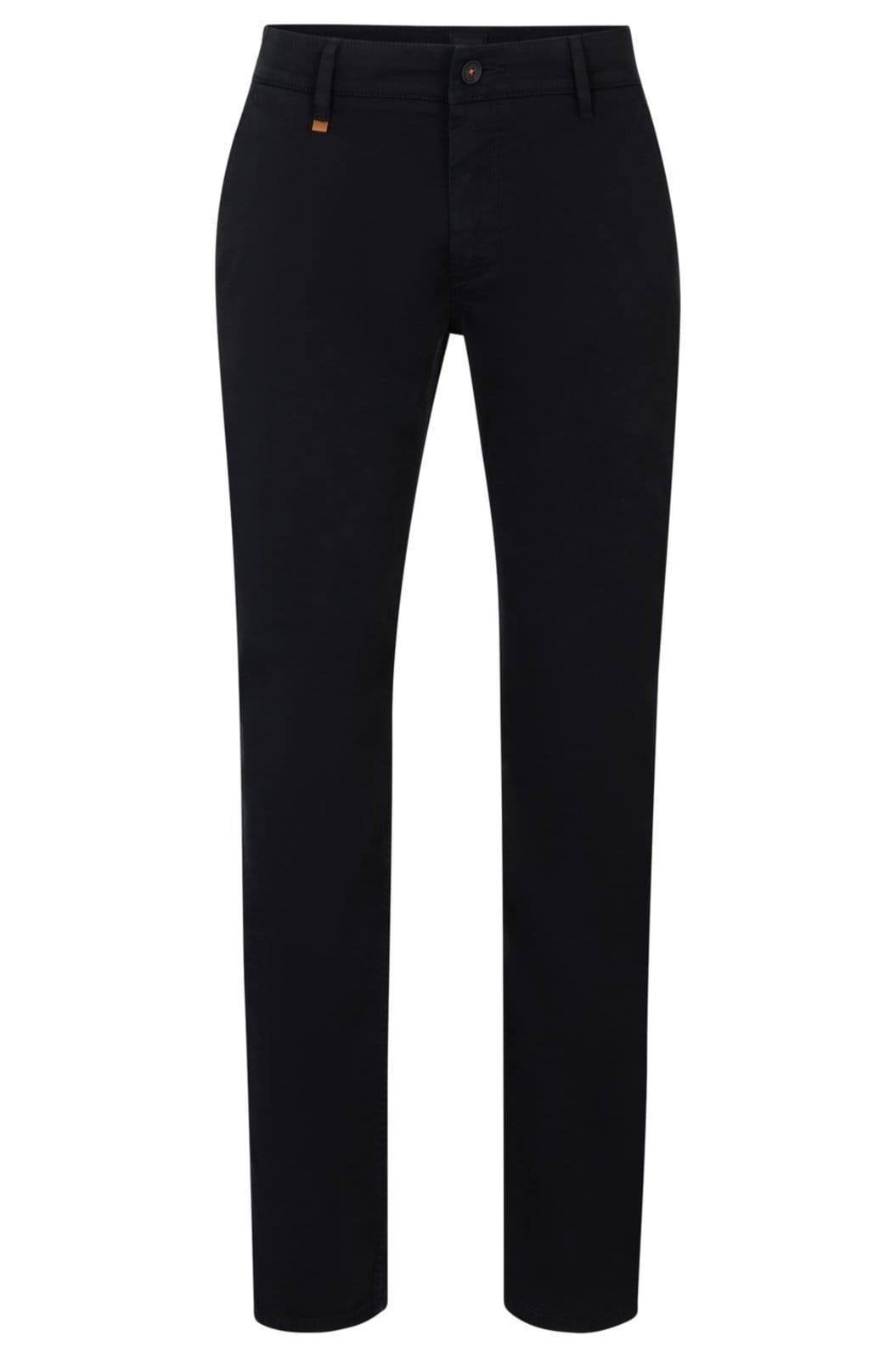 Calças Slim-Fit Em Cetim De Algodão Stretch 42