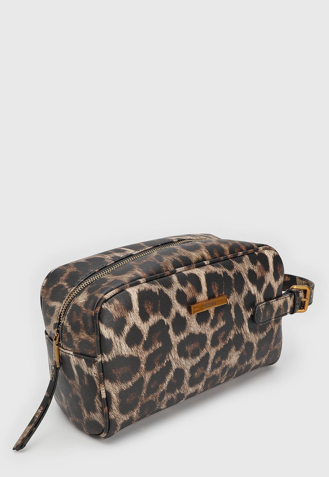 Vista 2 Necessaire Feminina Santa Lolla Animal Print Santa Lolla marrom