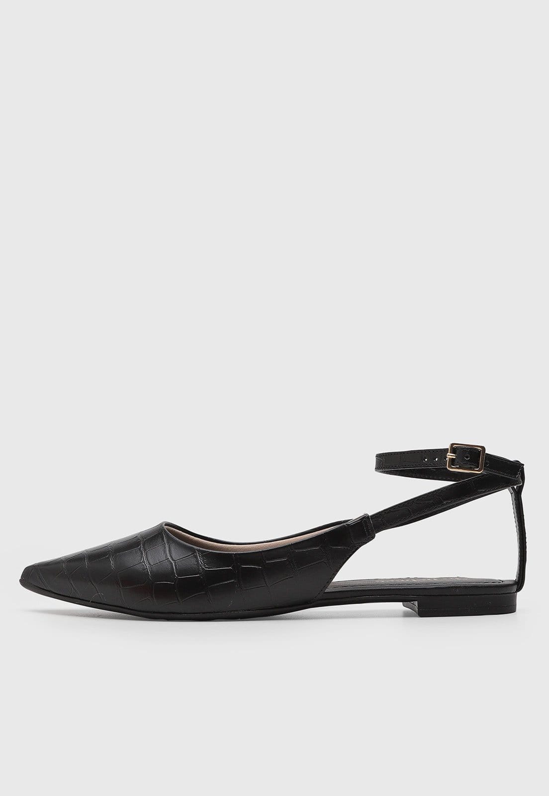 Sapatilha Feminina Becece Ponta Fina Preta