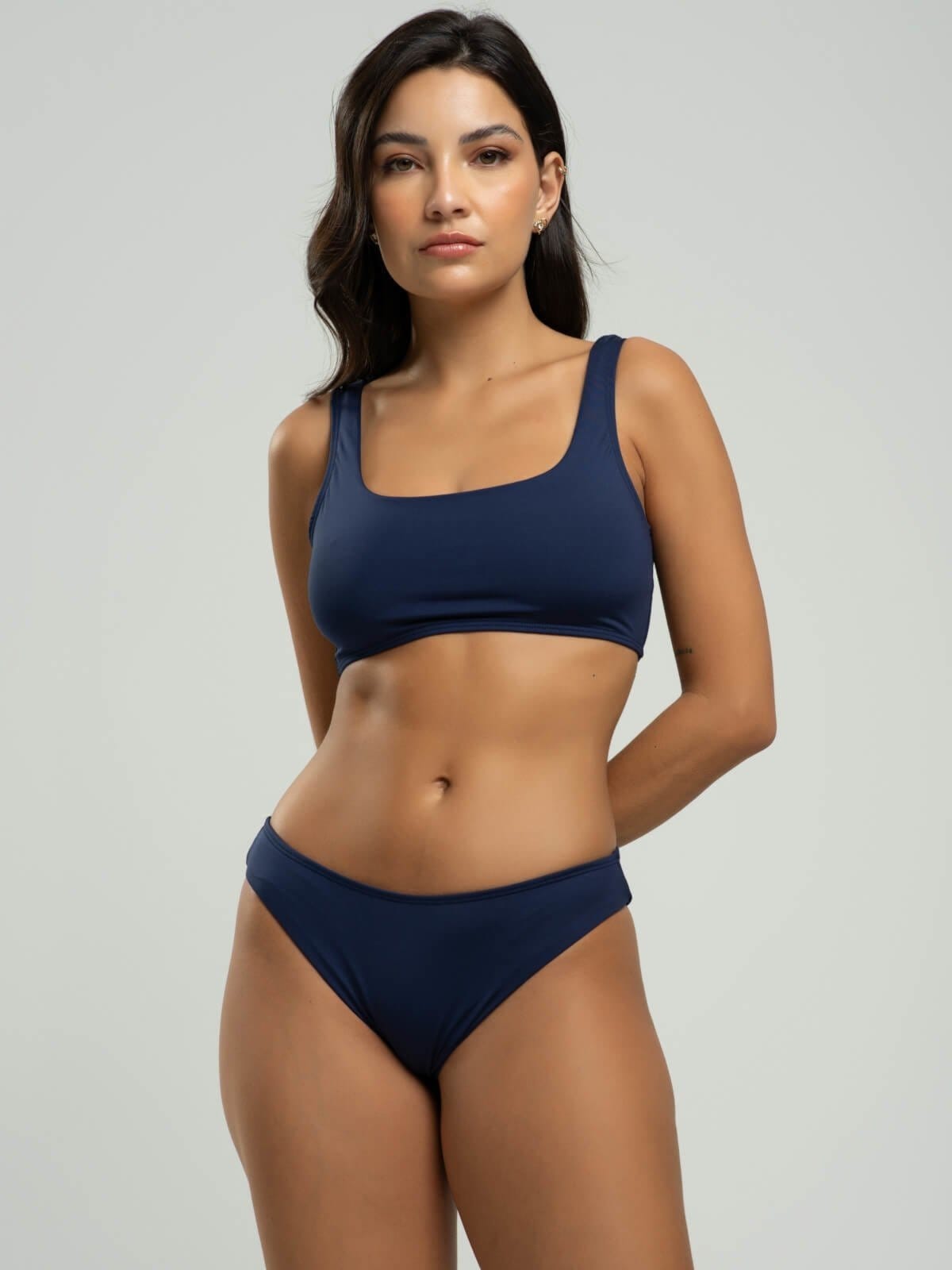 Biquini Regata Calcinha Comum Bojo Removivel Proteção Uv 50+ Vicbela Marinho