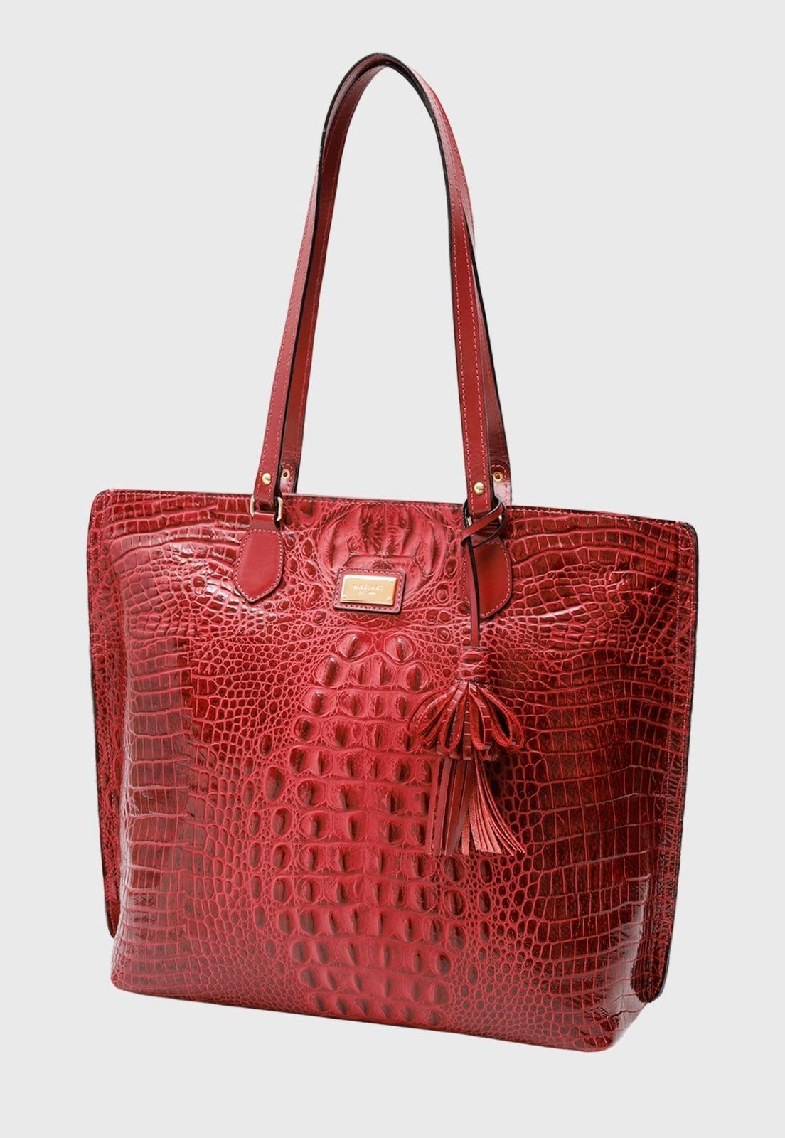 Vista 2 Bolsa Shopper Couro Mariart 5200MRT Vermelha Mariart vermelho