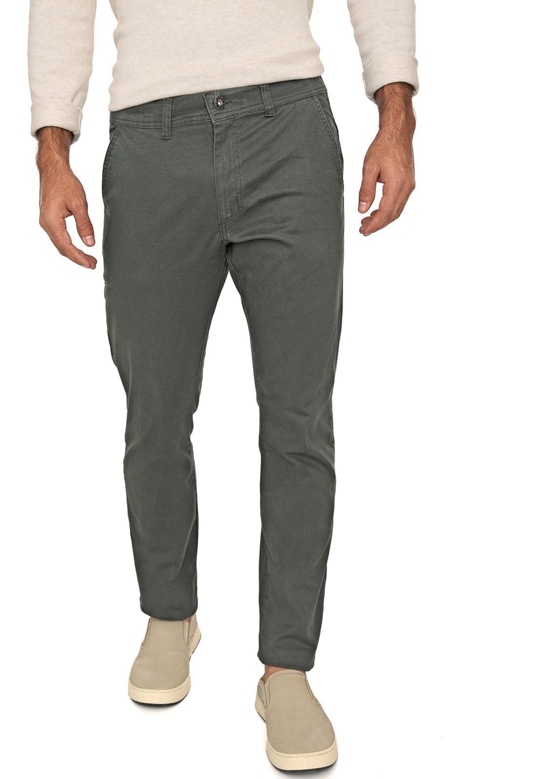 Calça Sarja Conforto Slim Fit Insert Escuro